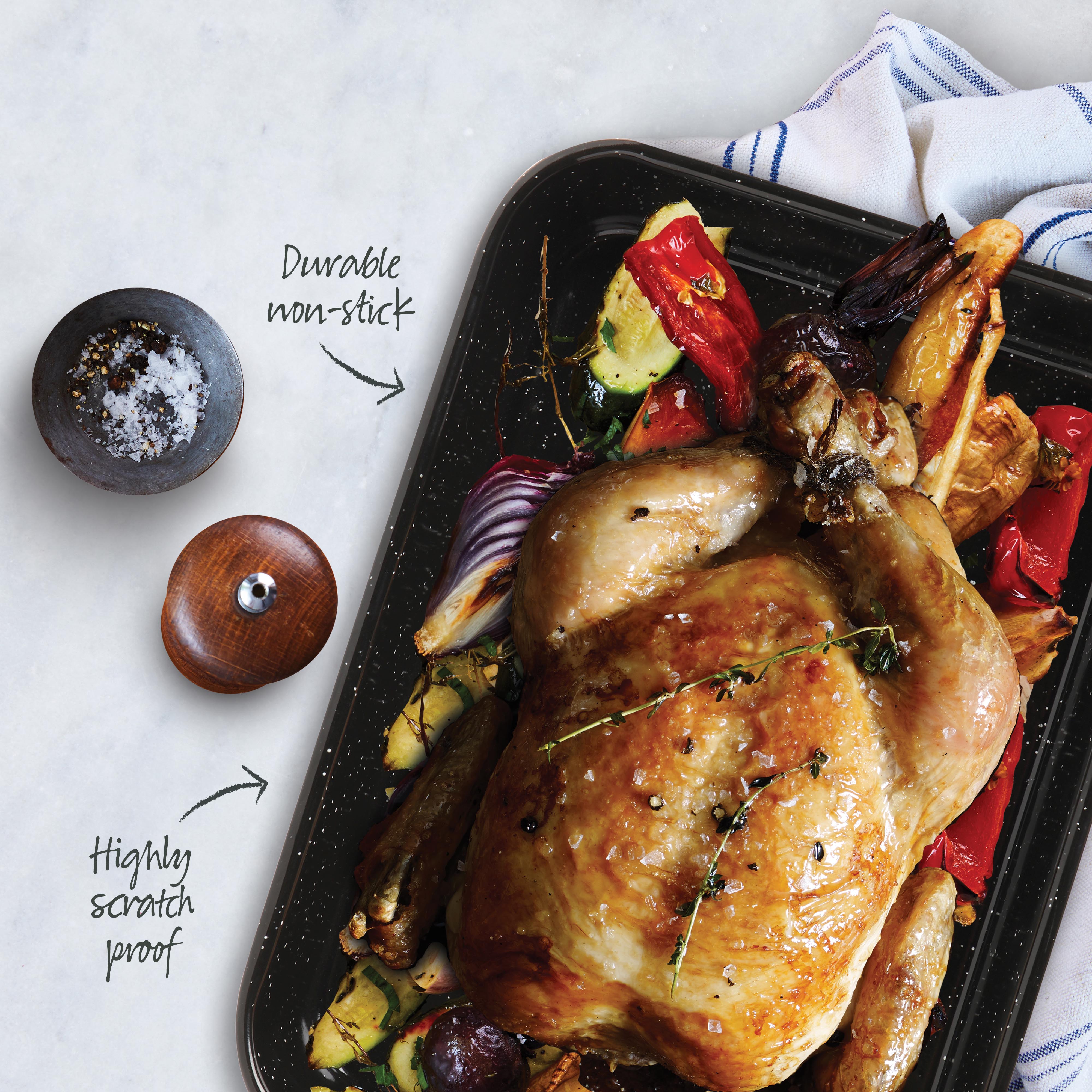 Vitreous Enamel Roaster Large 39cm