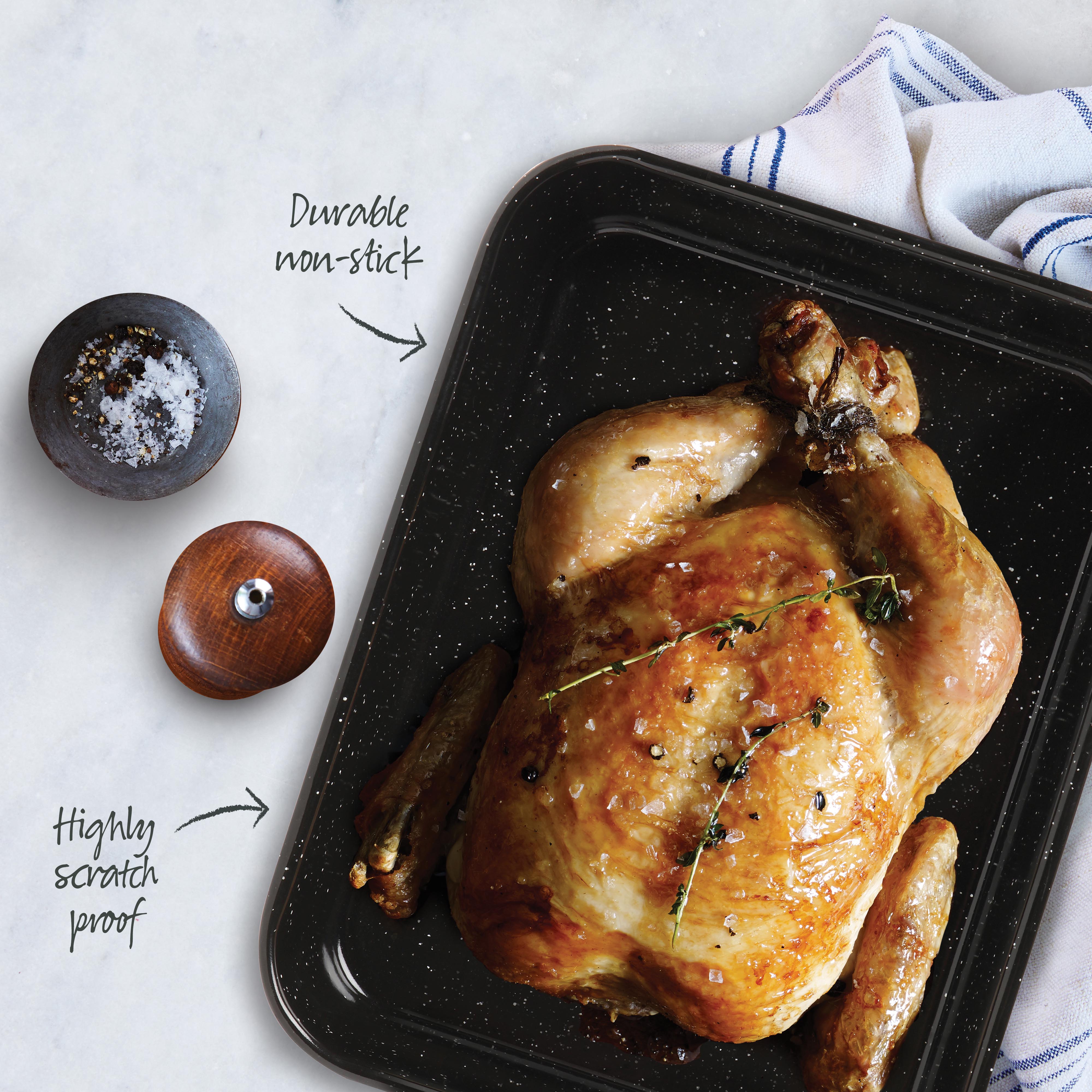 Vitreous Enamel Roaster Small 32cm