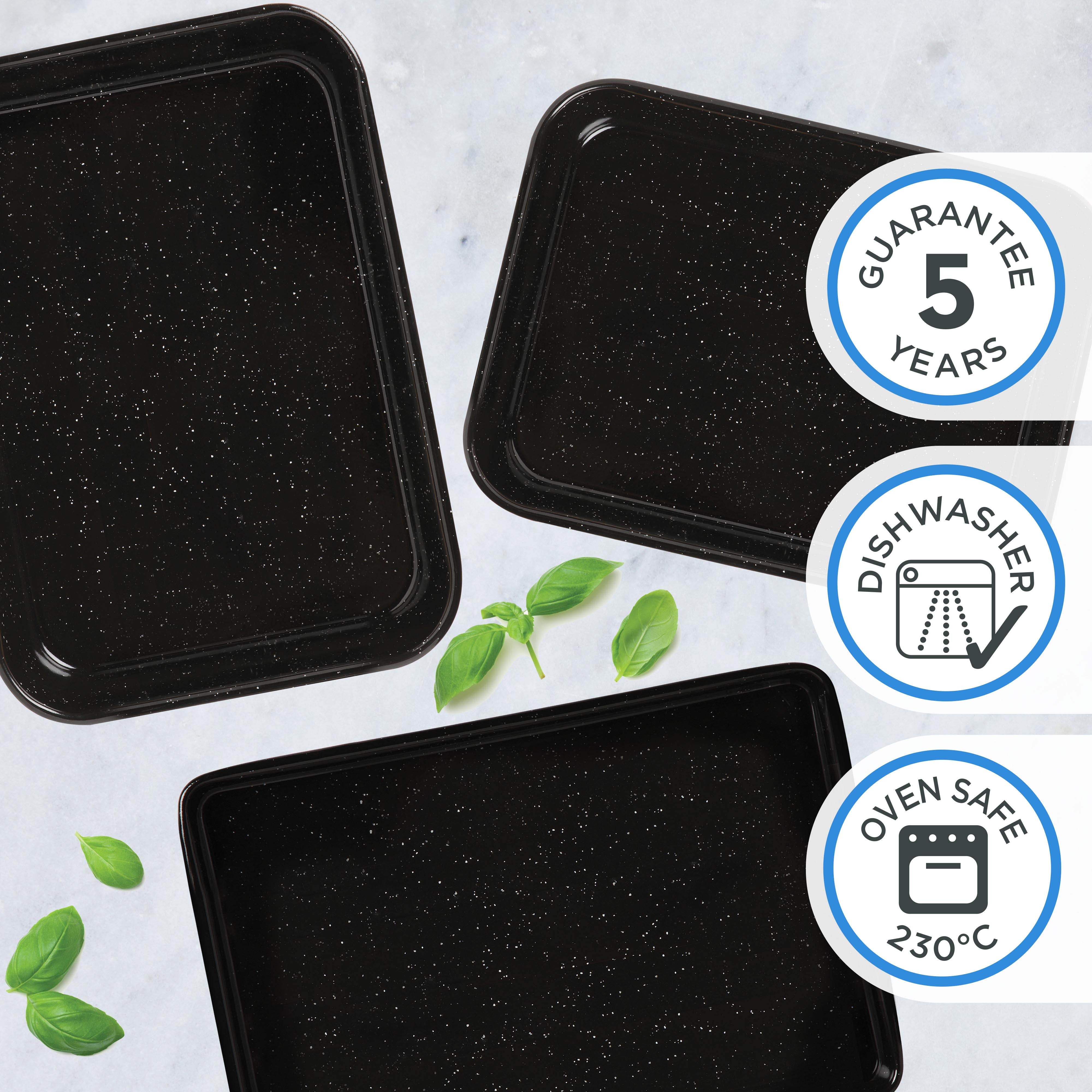 Vitreous Enamel Bake Tray 39cm