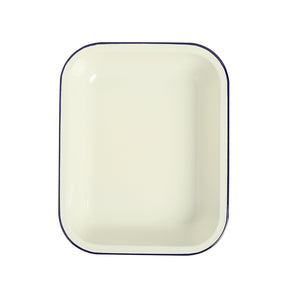 Enamel Oblong Pie Dish 1.5L