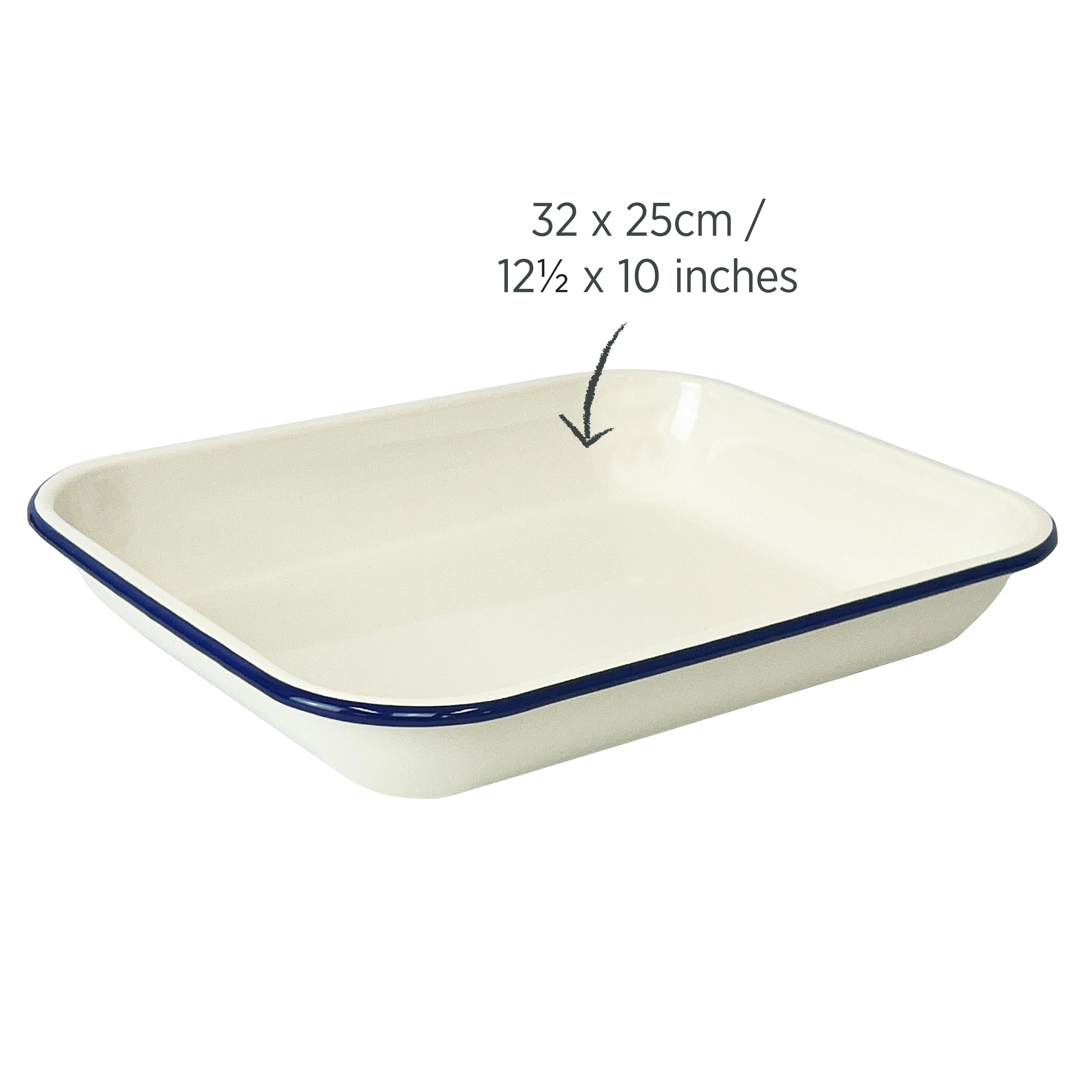 Enamel Oblong Baking Dish 2.5L