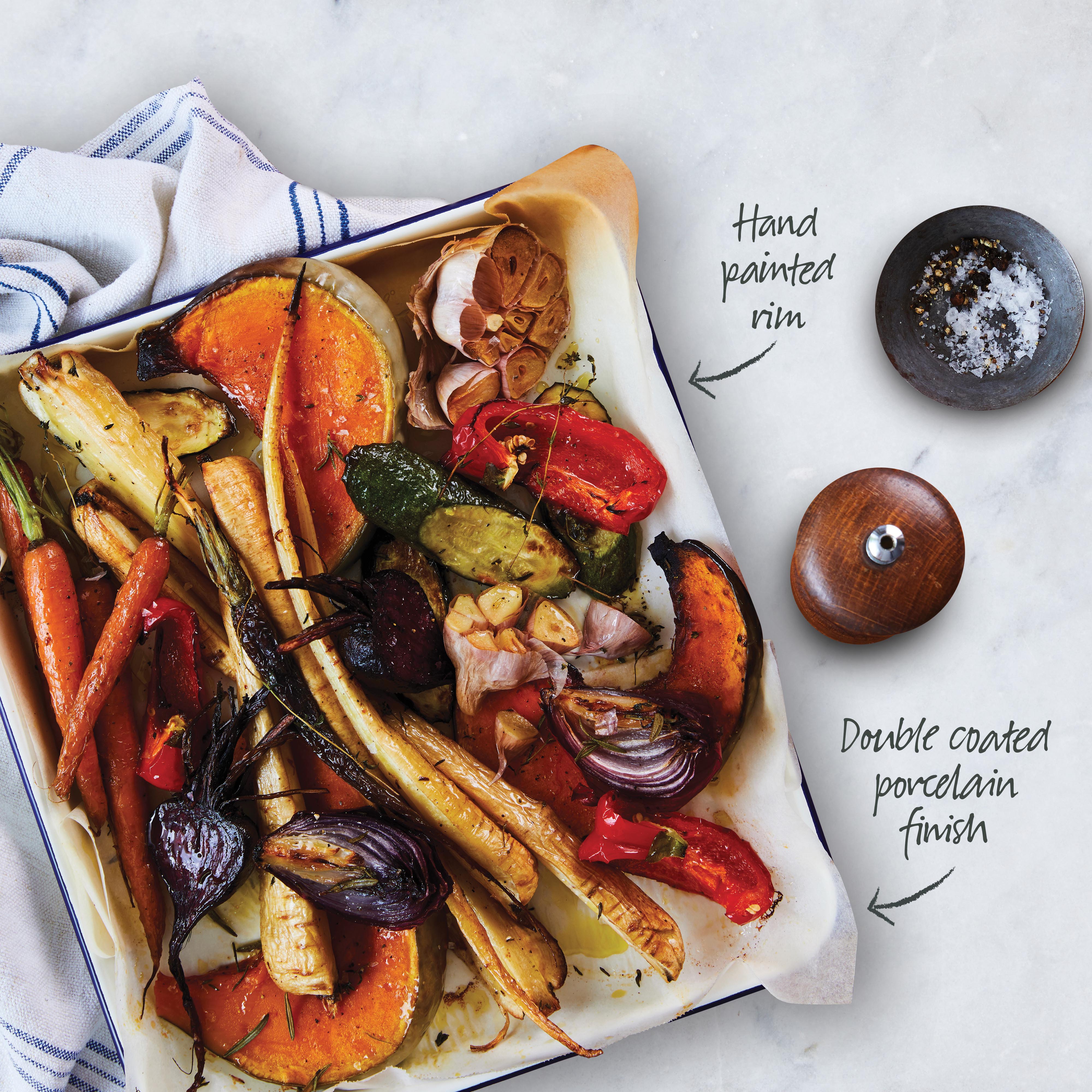 Enamel Bake Tray 1L