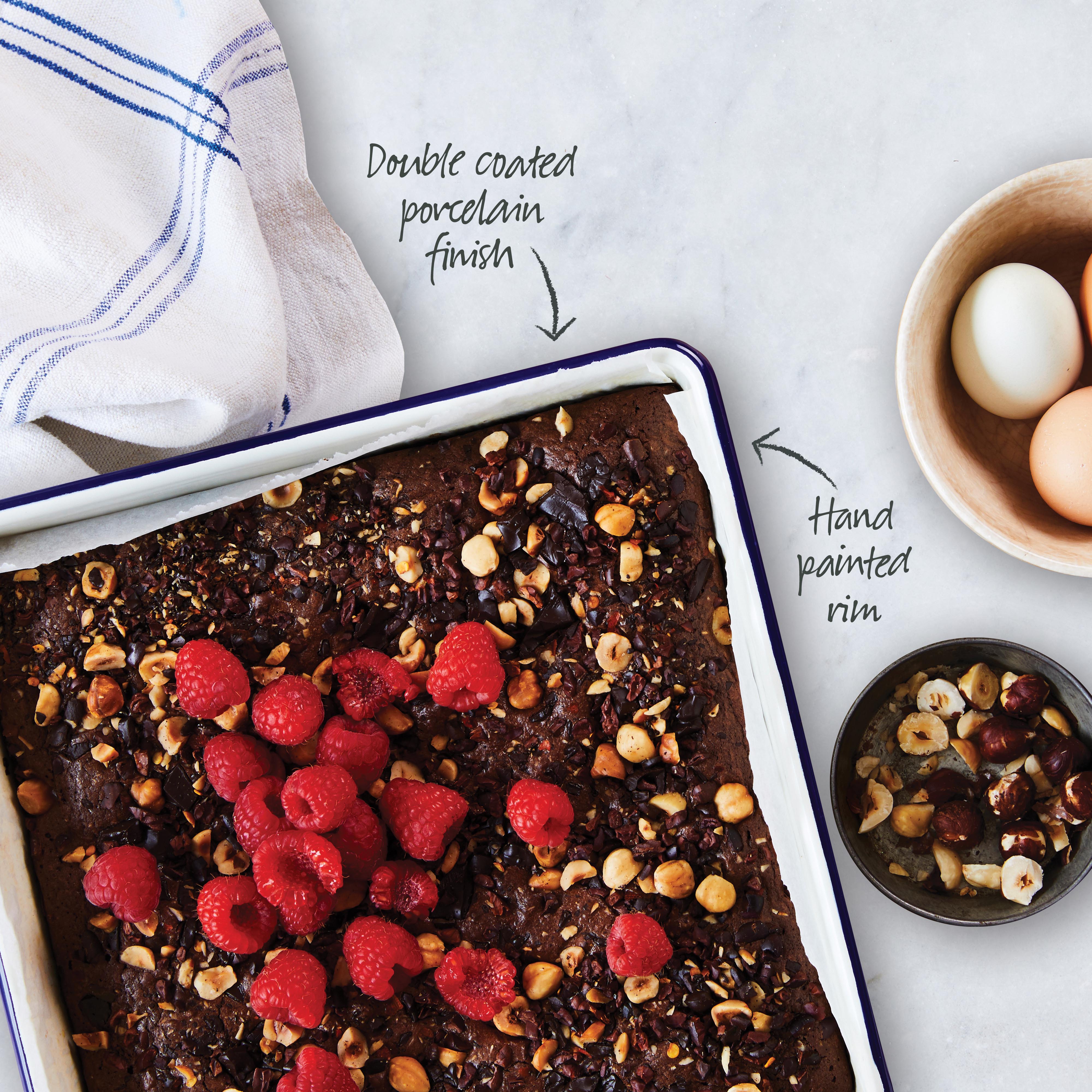 Enamel Brownie Pan 2L