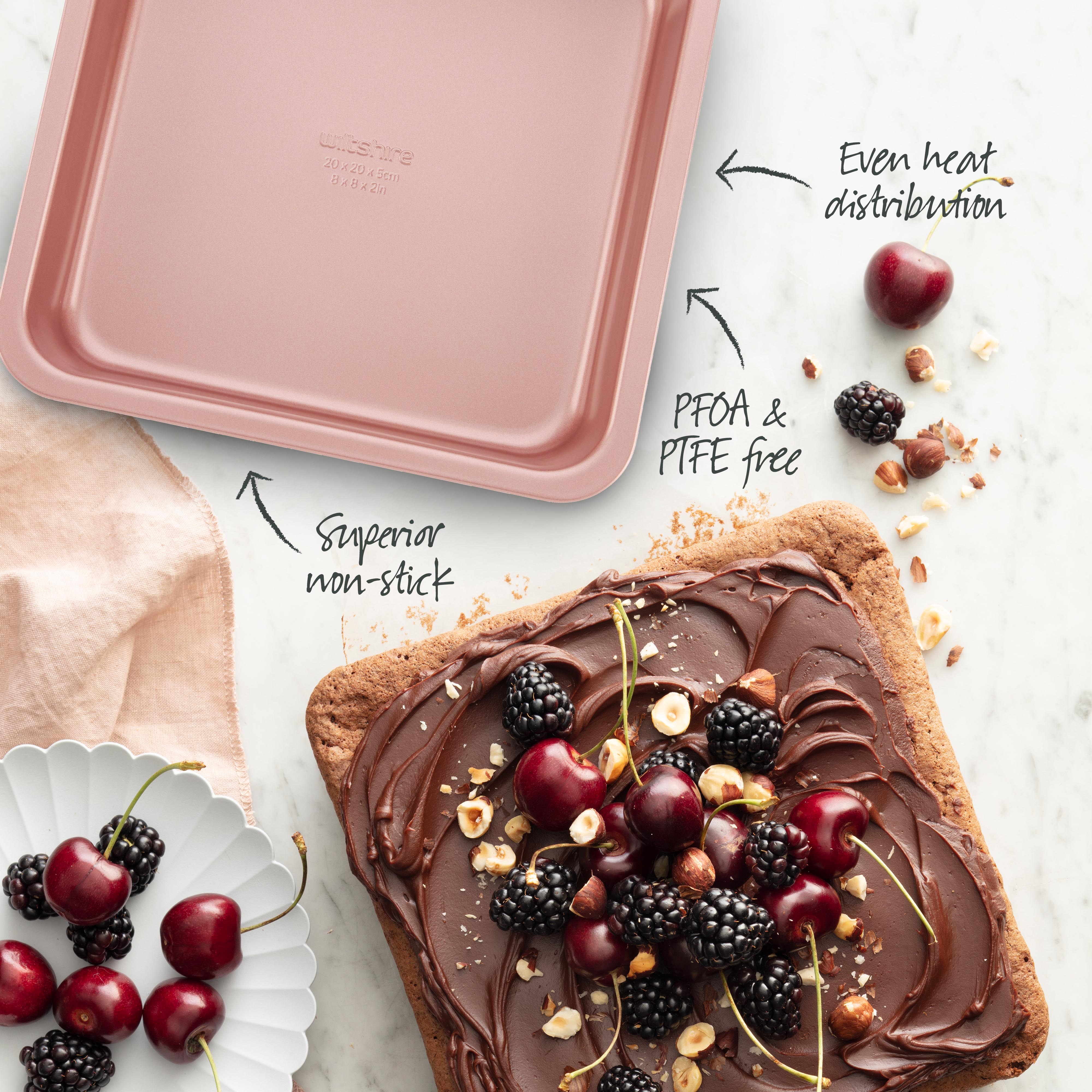 Rose Gold Square Cake Pan 20cm
