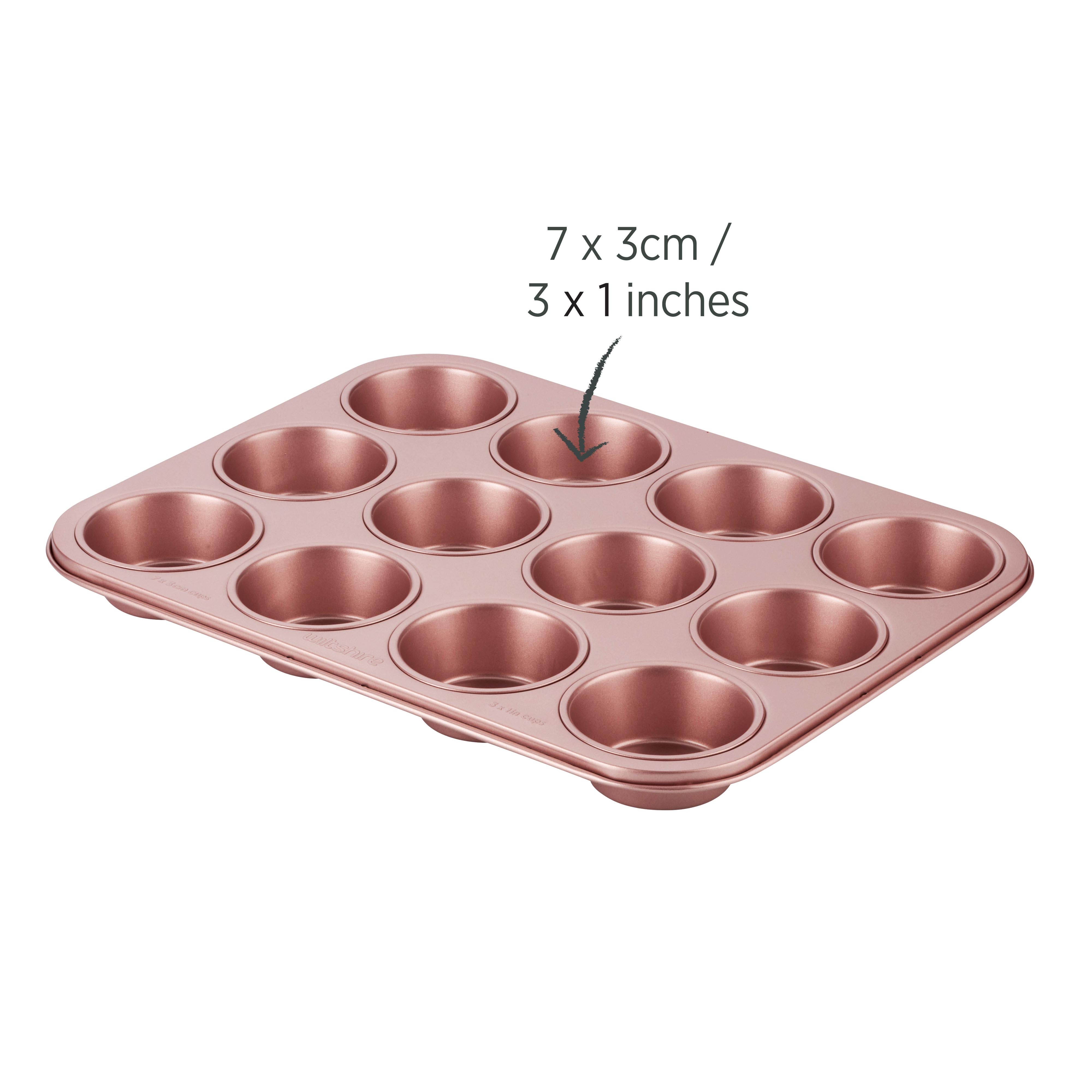 Rose Gold Muffin Pan 12 Cup