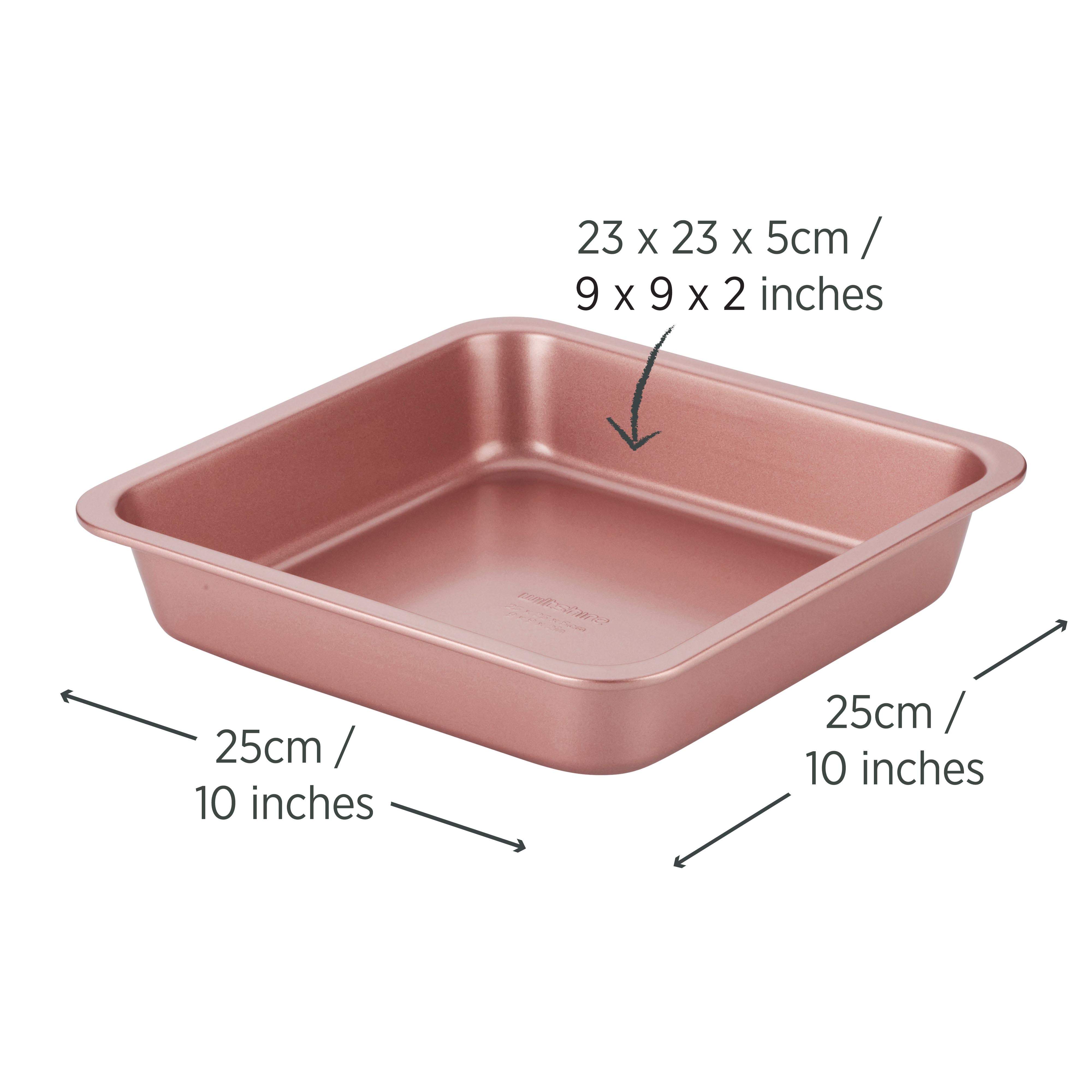 Rose Gold Square Cake Pan 23cm