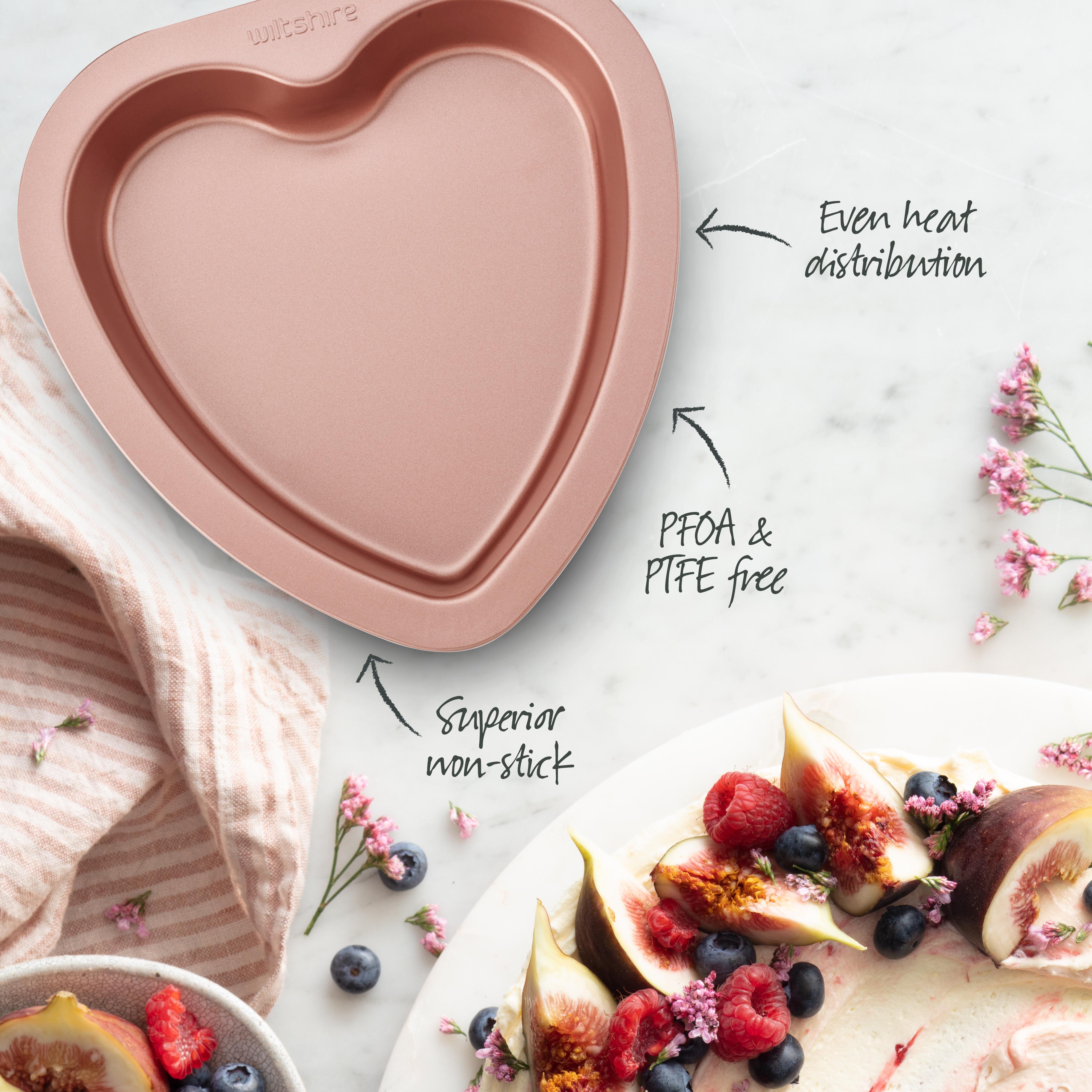 Rose Gold Heart Pan 19cm