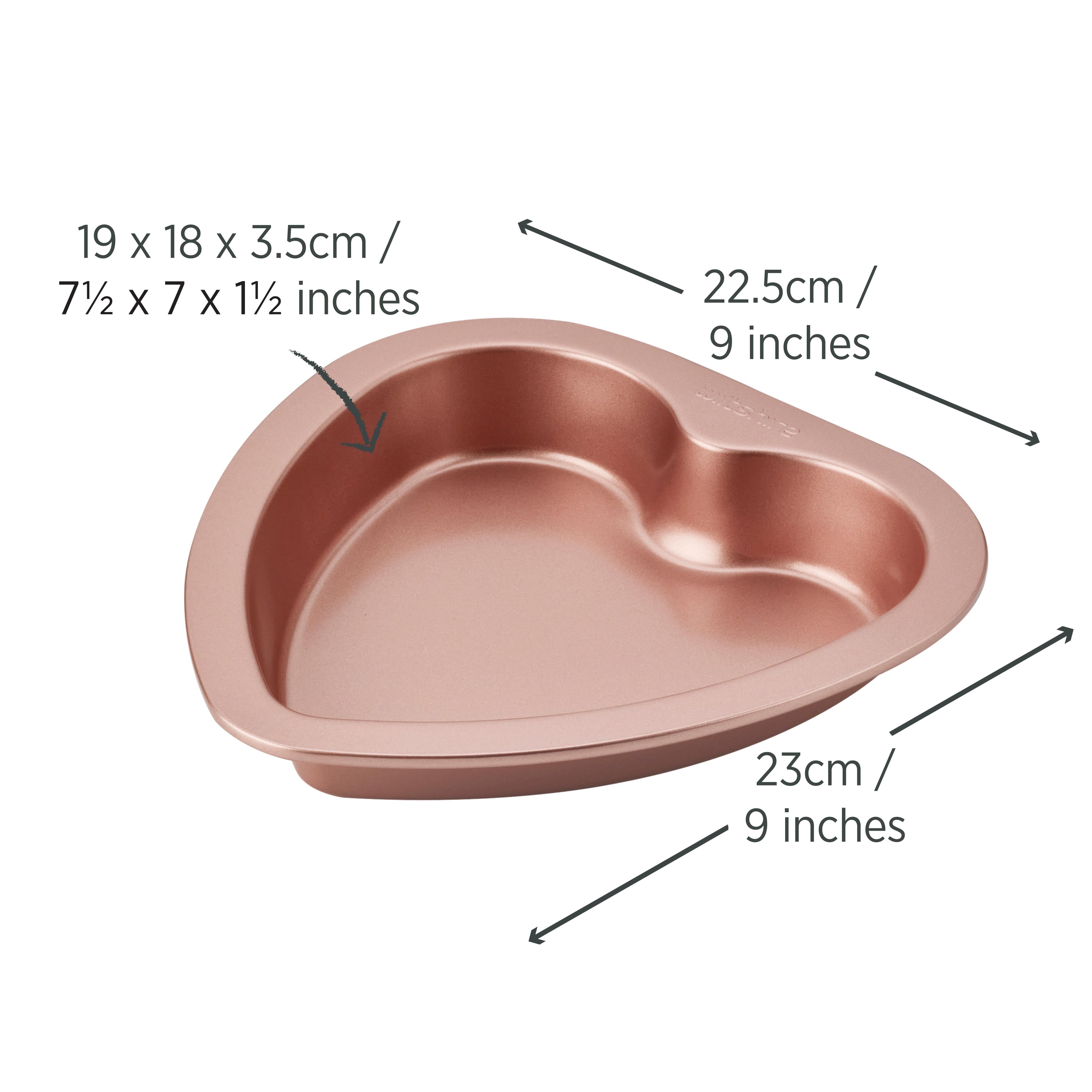 Rose Gold Heart Pan 19cm