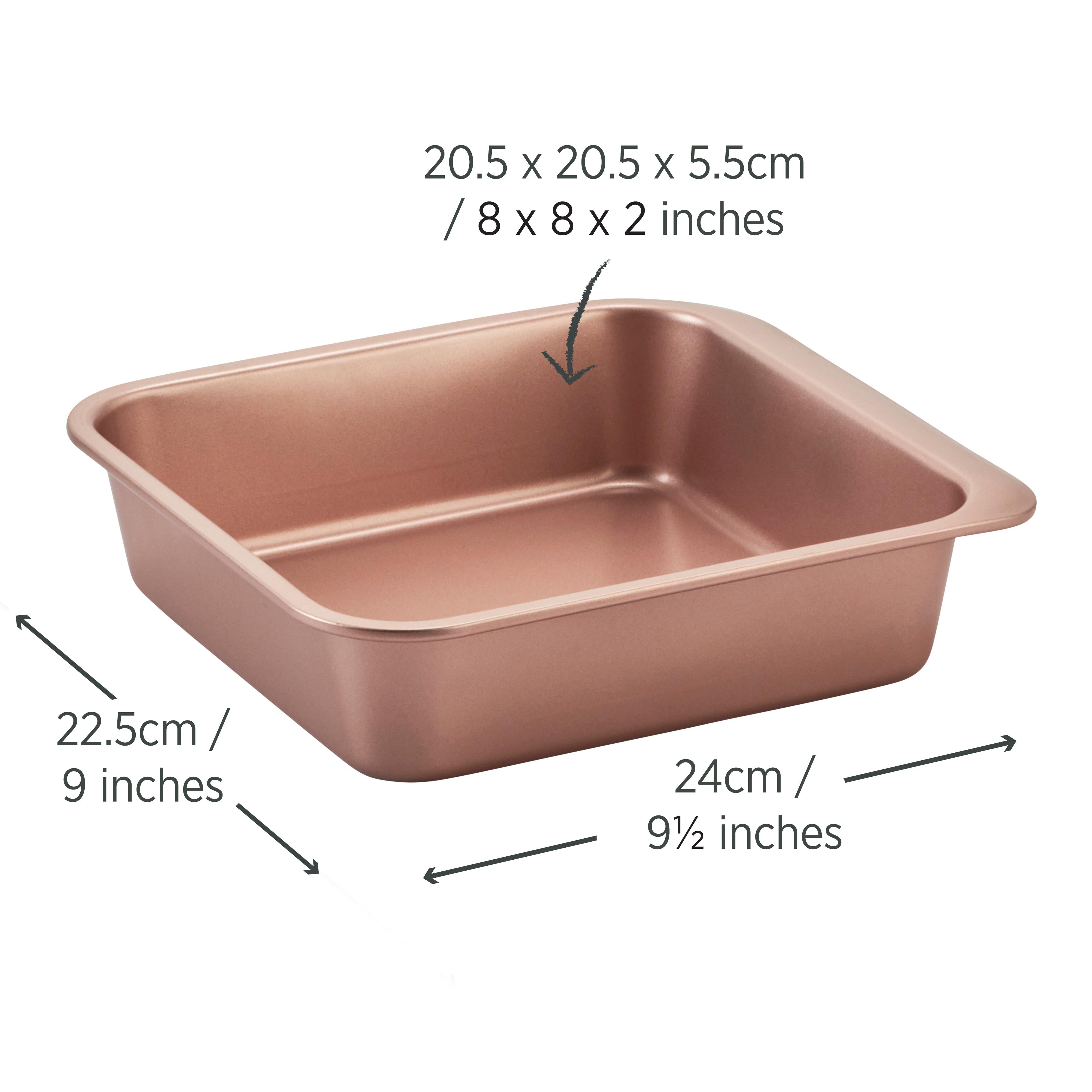 Rose Gold Smart Stack Square Cake Pan