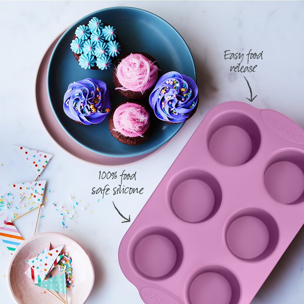 Silicone Muffin Pan 6 Cup