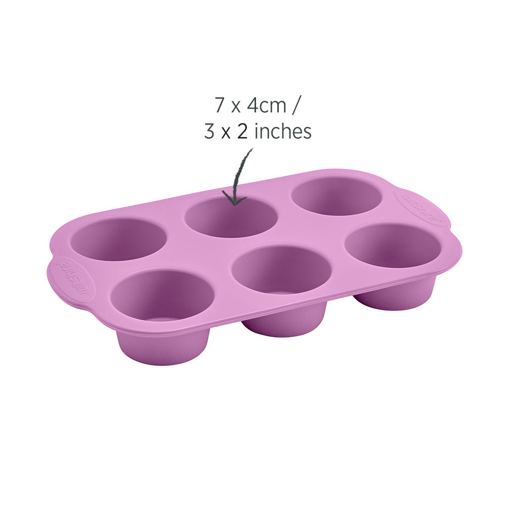 Silicone Muffin Pan 6 Cup