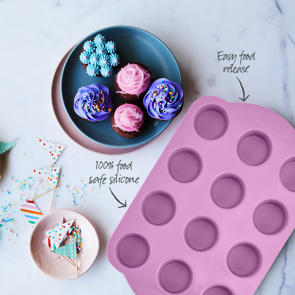 Silicone Mini Muffin Pan 12 Cup