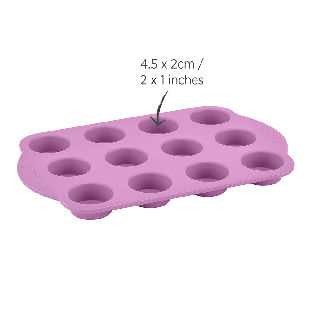 Silicone Mini Muffin Pan 12 Cup