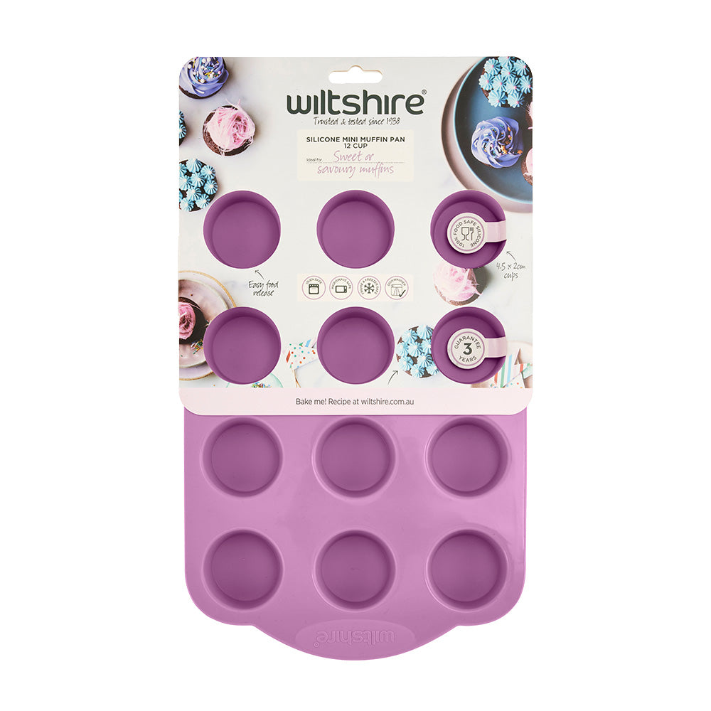 Silicone Mini Muffin Pan 12 Cup