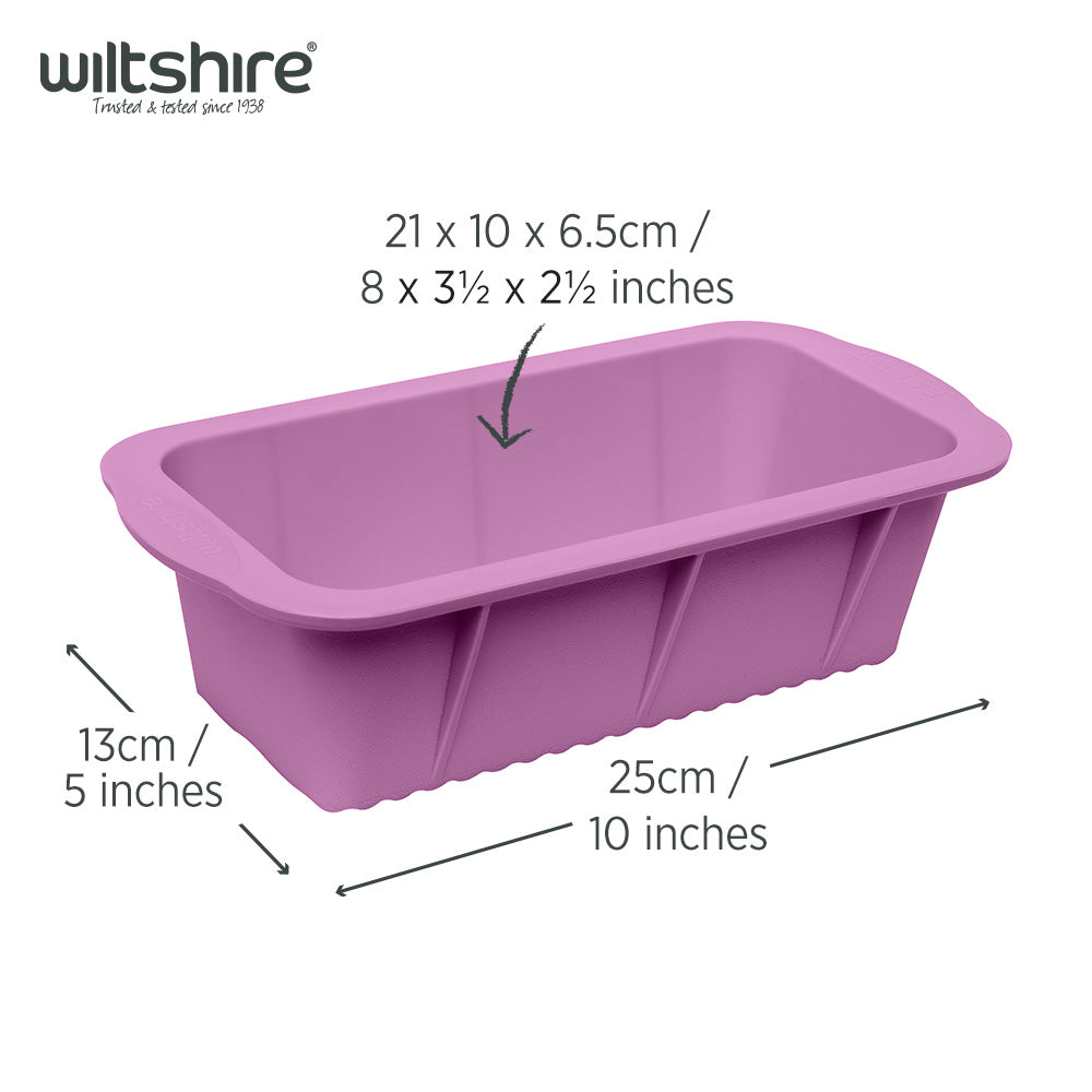 Silicone Loaf Pan 21cm Purple