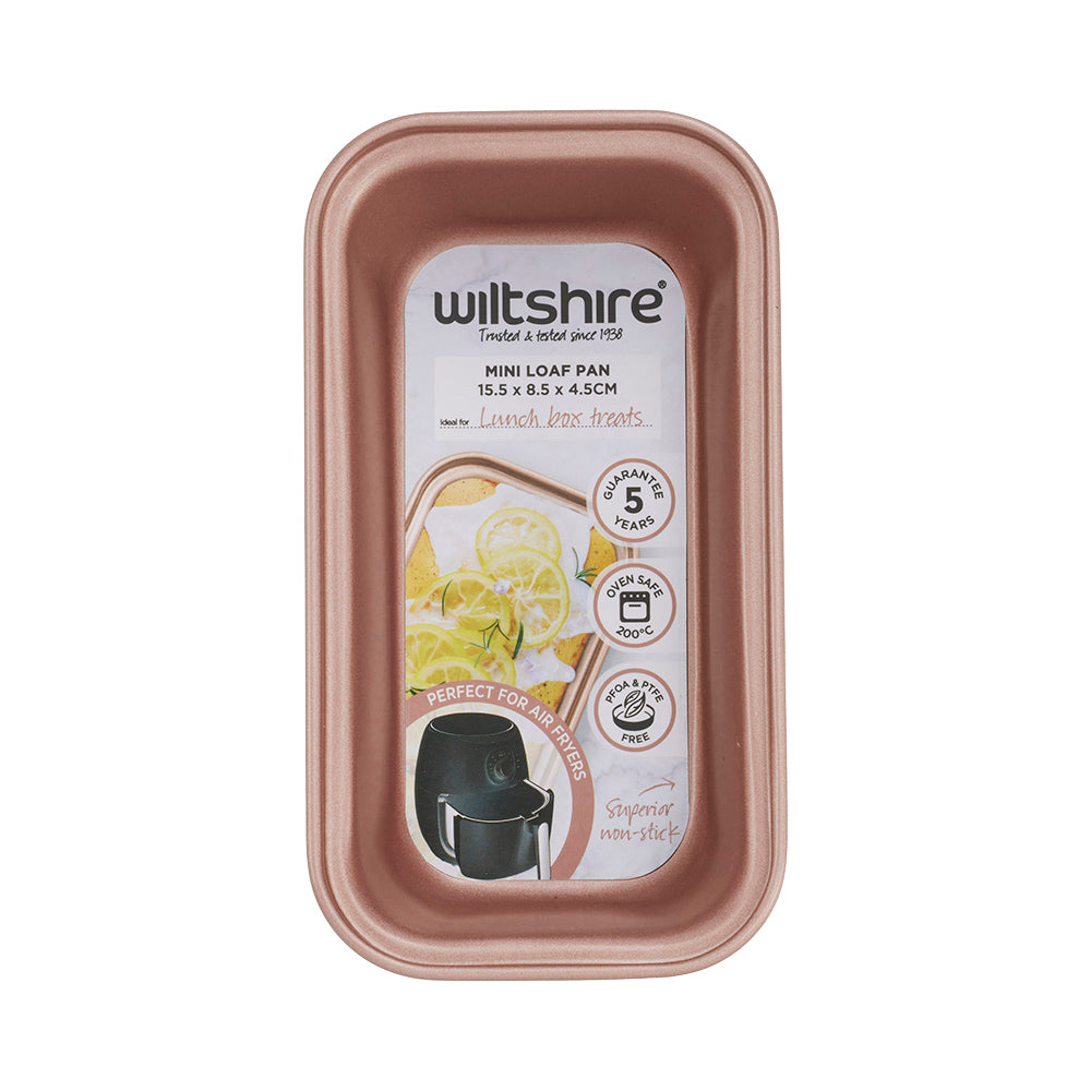 Rose Gold Mini Loaf Pan 15.5cm - Airfryer or Oven