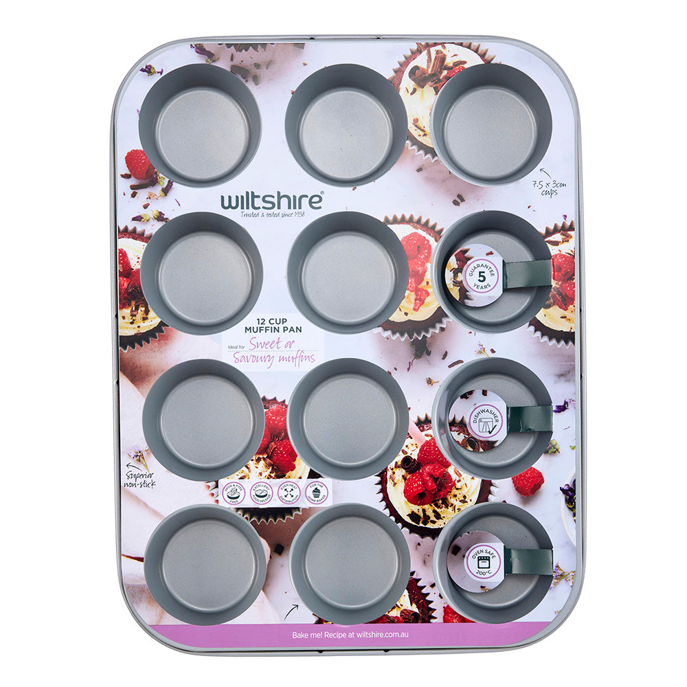 Two Tone Muffin Pan 12 Cup Purple
