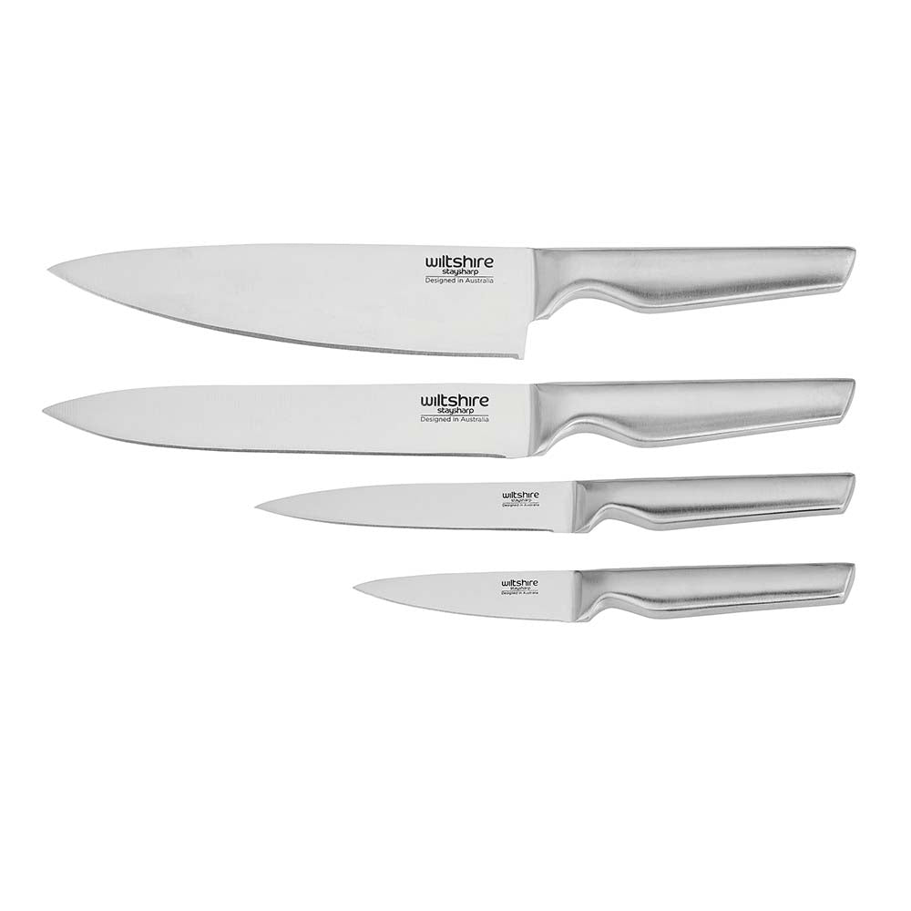 Staysharp Premium Stainless Steel Knife Block Set 5 Piece