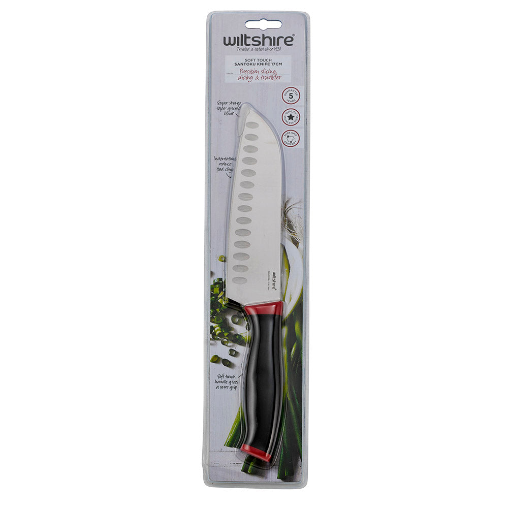 Soft Touch Santoku Knife 17cm