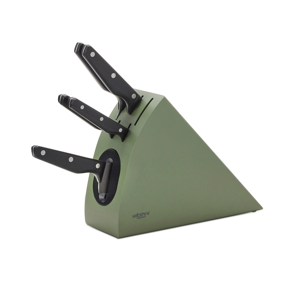Staysharp Triple Rivet Sage Radius Knife Block Set 6 Piece