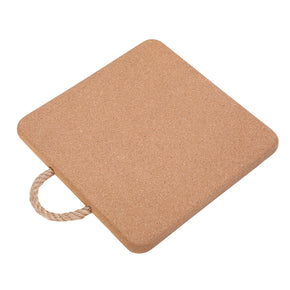 Deluxe Cork Trivet with Rope Handle Square 24 x 2cm