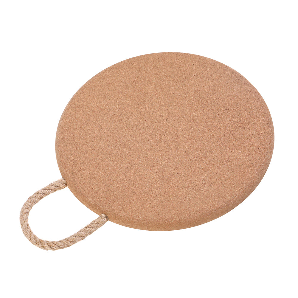 Wiltshire Deluxe Cork Trivet with Rope Handle Round 25 x 2cm