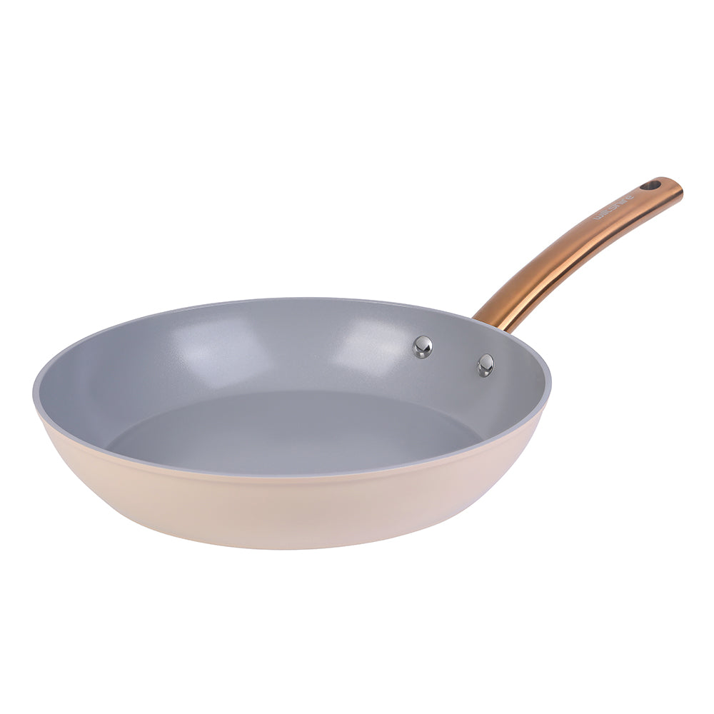 Easycook Almond & Bronze Ceramic Non-stick Cookware Set 3 Piece