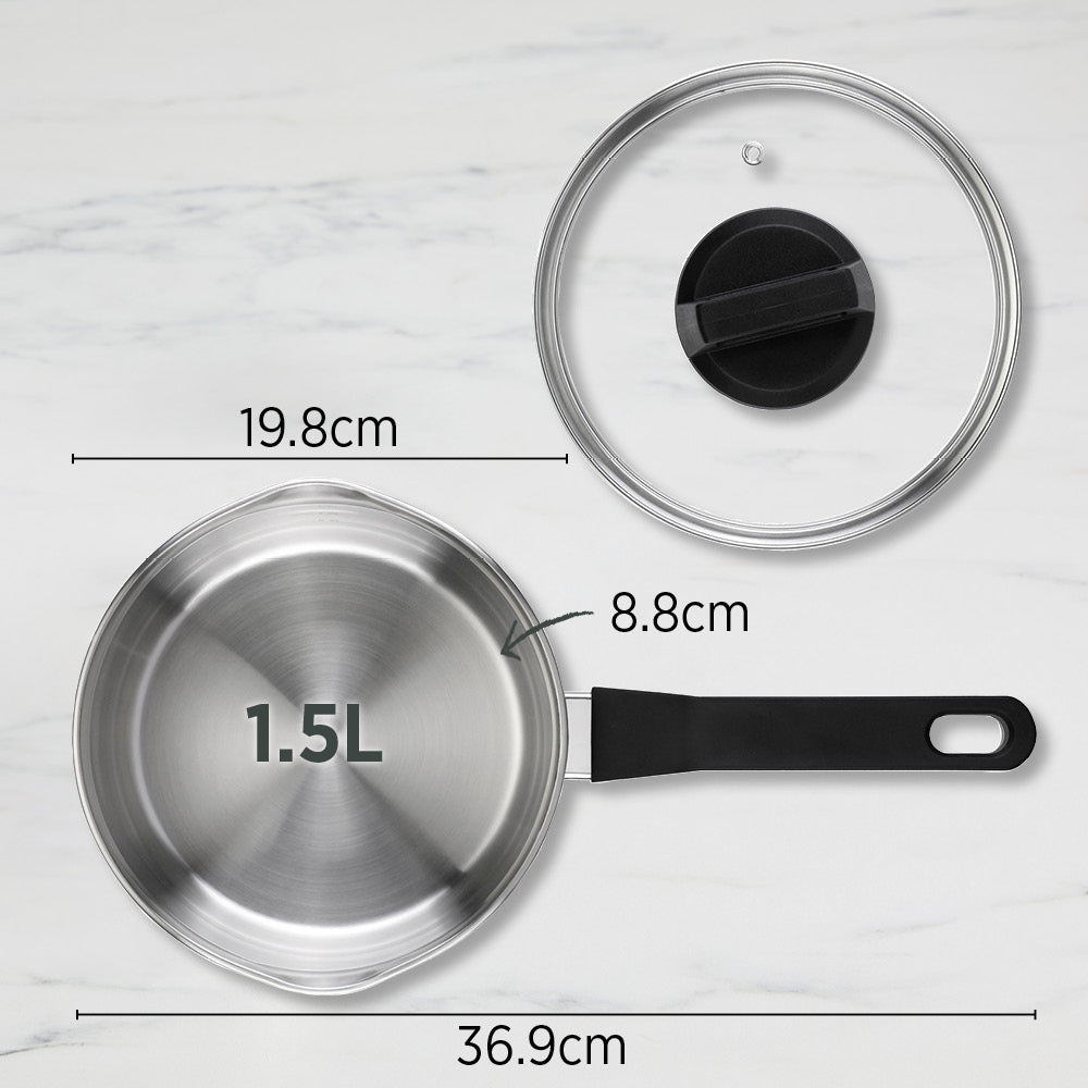 Timeless Saucepan 18cm with Glass Lid