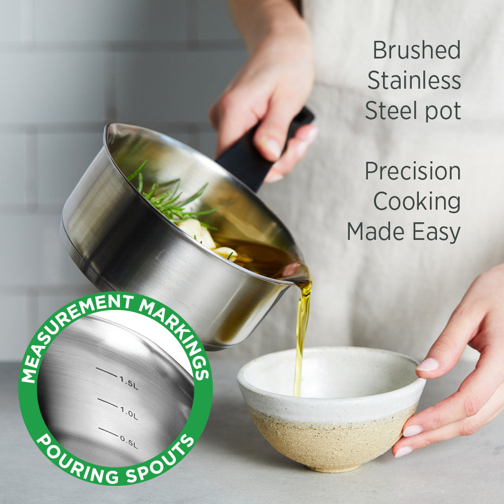 Timeless Saucepan 18cm with Glass Lid
