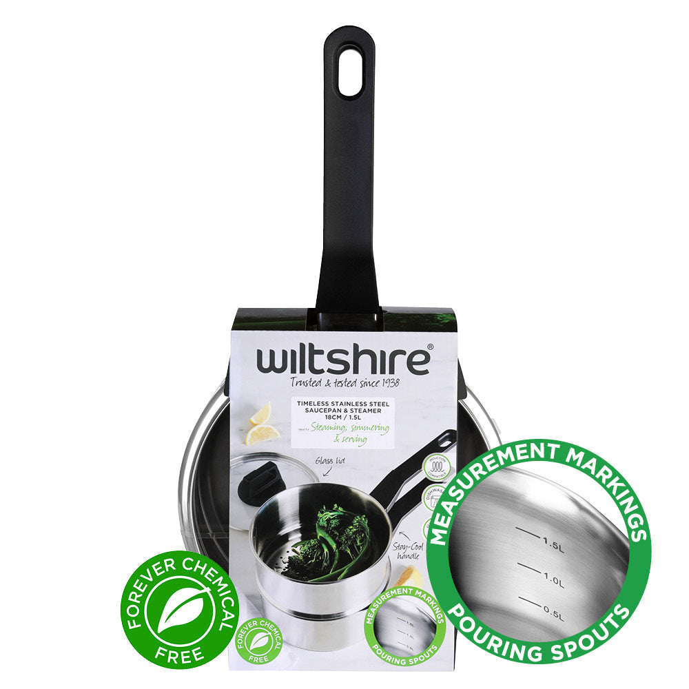 Timeless Steamer Set 18cm with Glass Lid