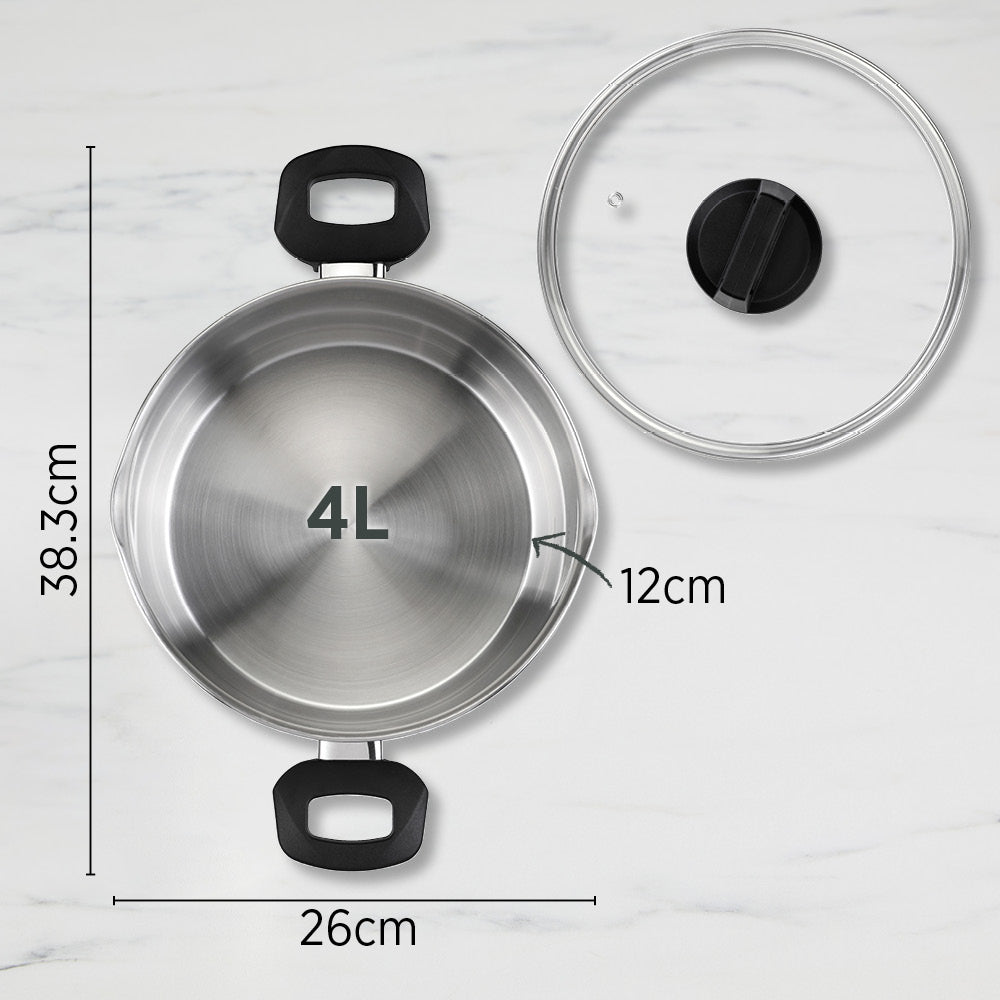 Timeless Casserole 24cm with Glass Lid