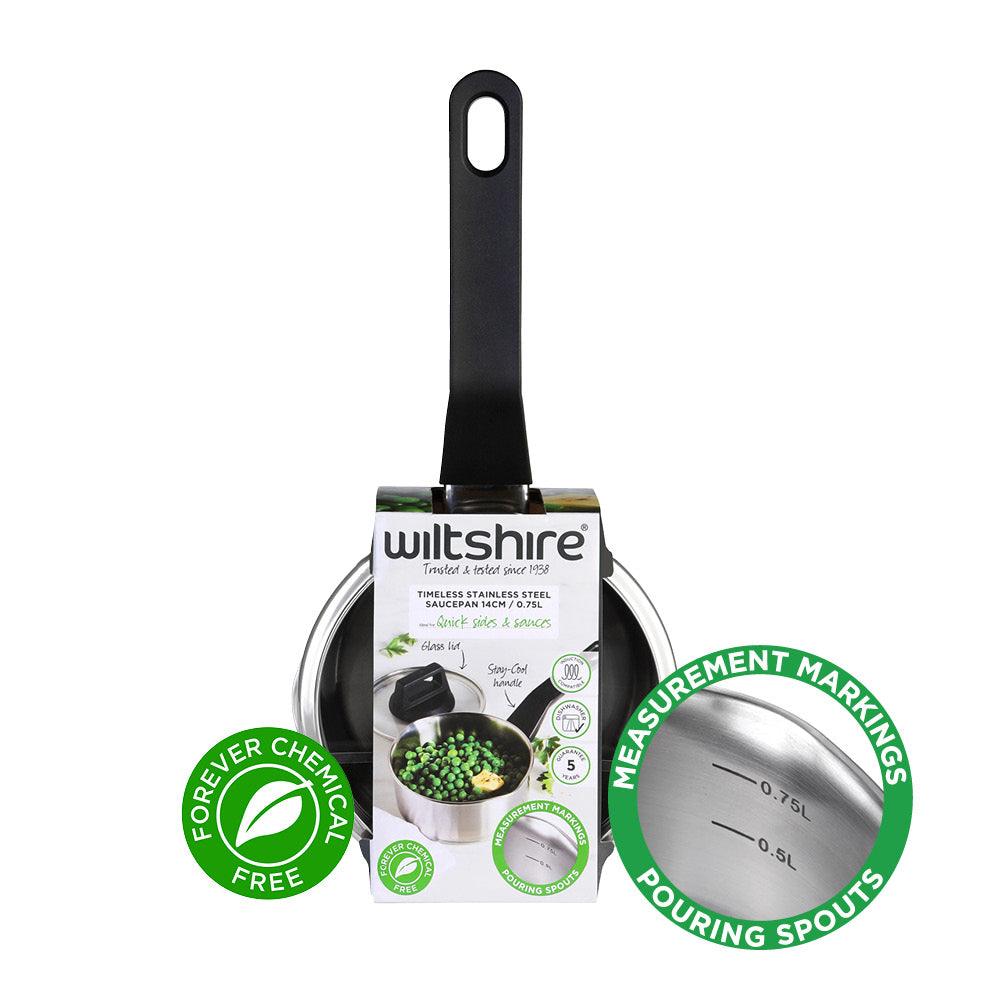 Timeless Saucepan 14cm with Glass Lid