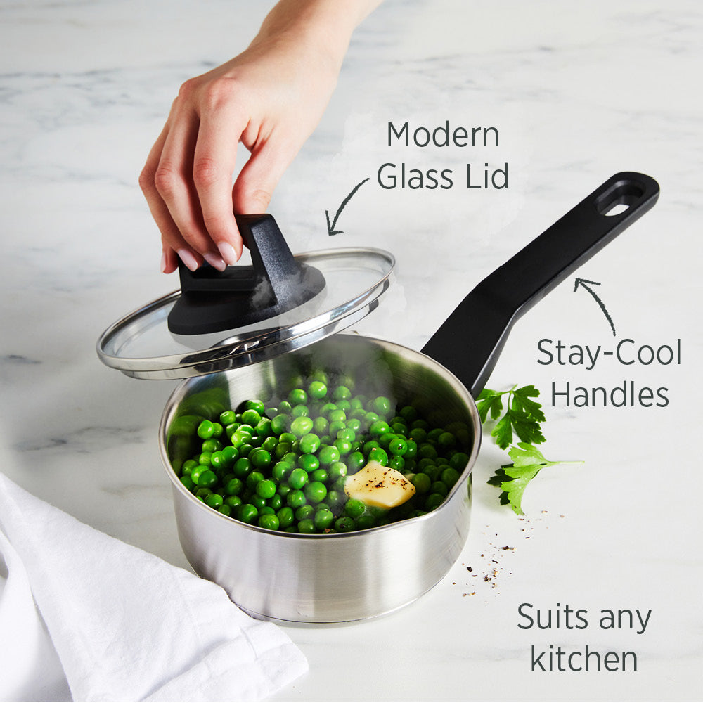 Timeless Saucepan 14cm with Glass Lid