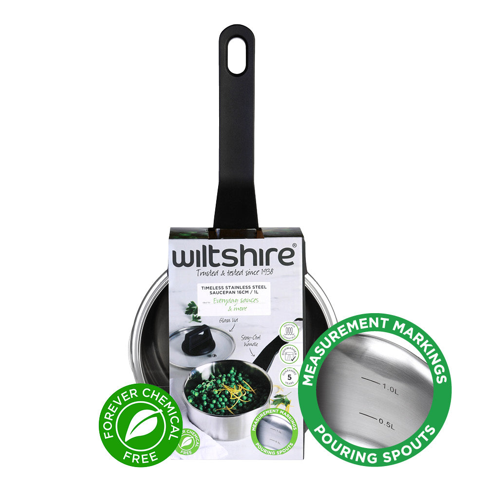 Timeless Saucepan 16cm with Glass Lid