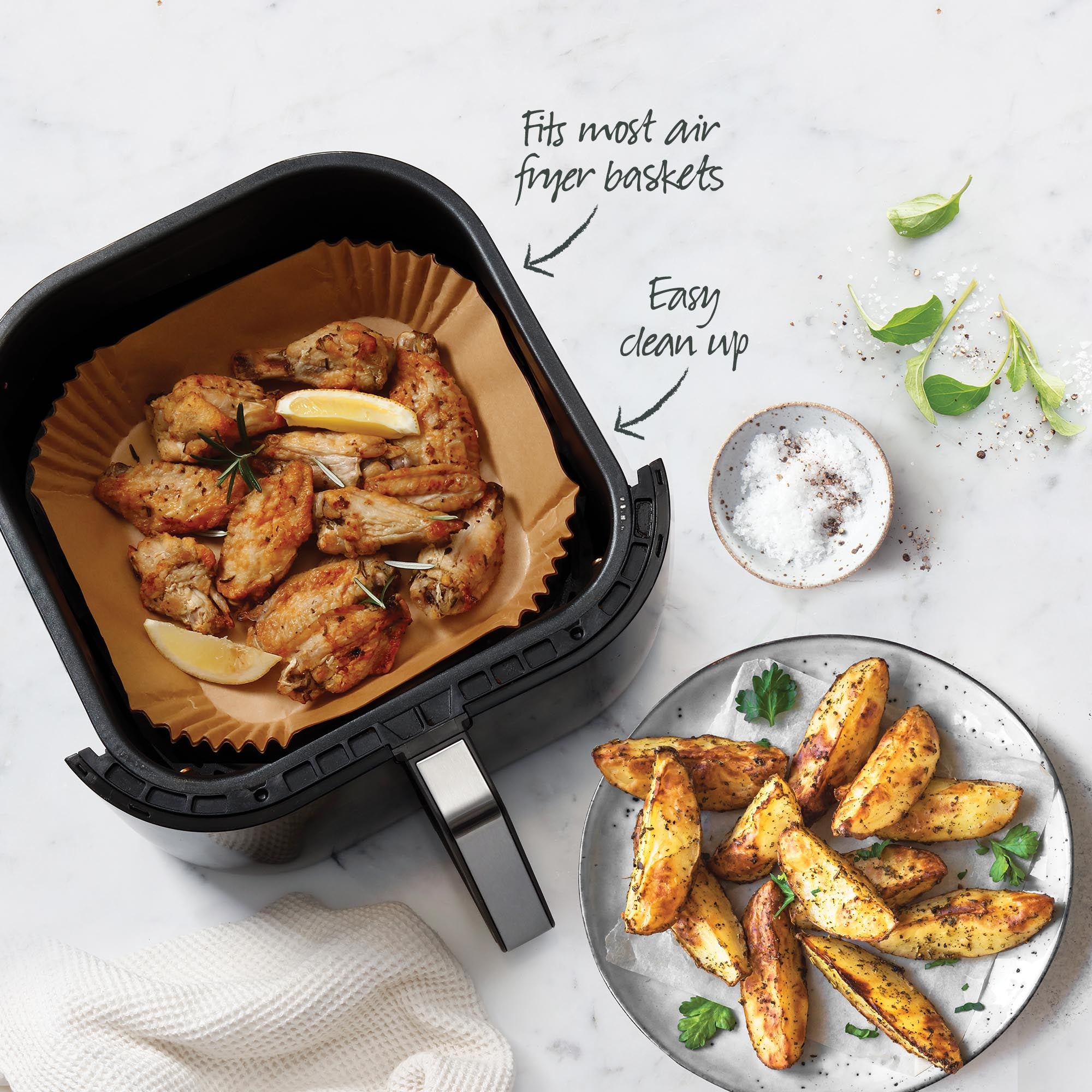 Air Fryer Liners 16cm Pack of 50 Square