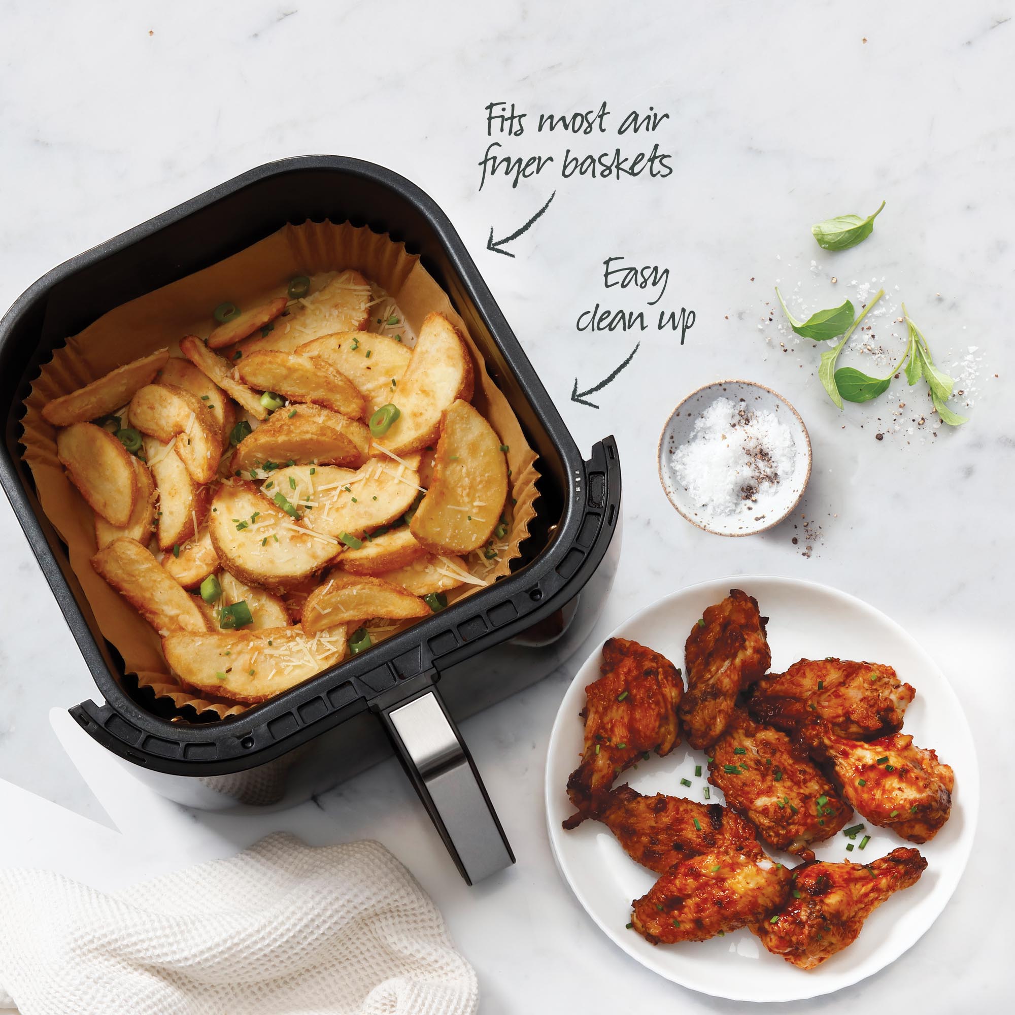 Air Fryer Liners 20cm Pack of 50 Square