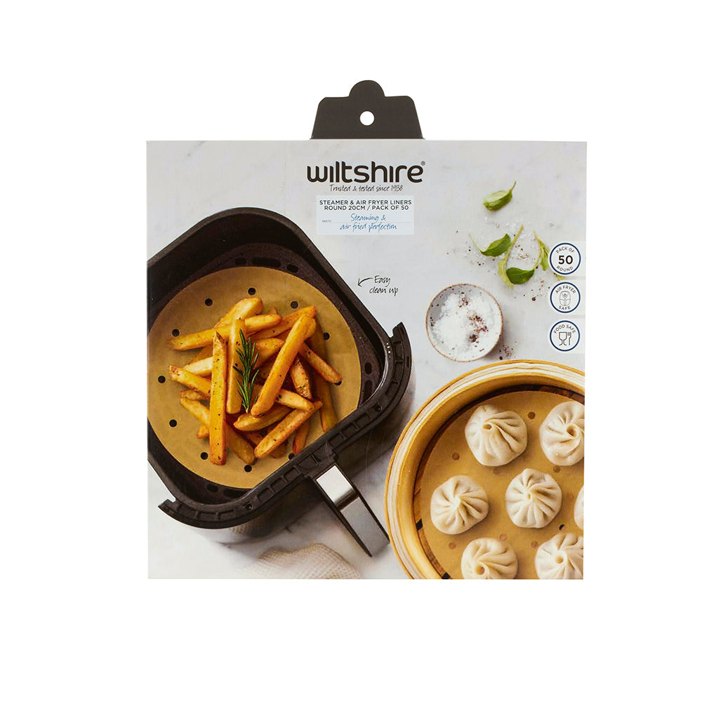 Steamer & Air Fryer Liners 20cm Pack of 50 Round