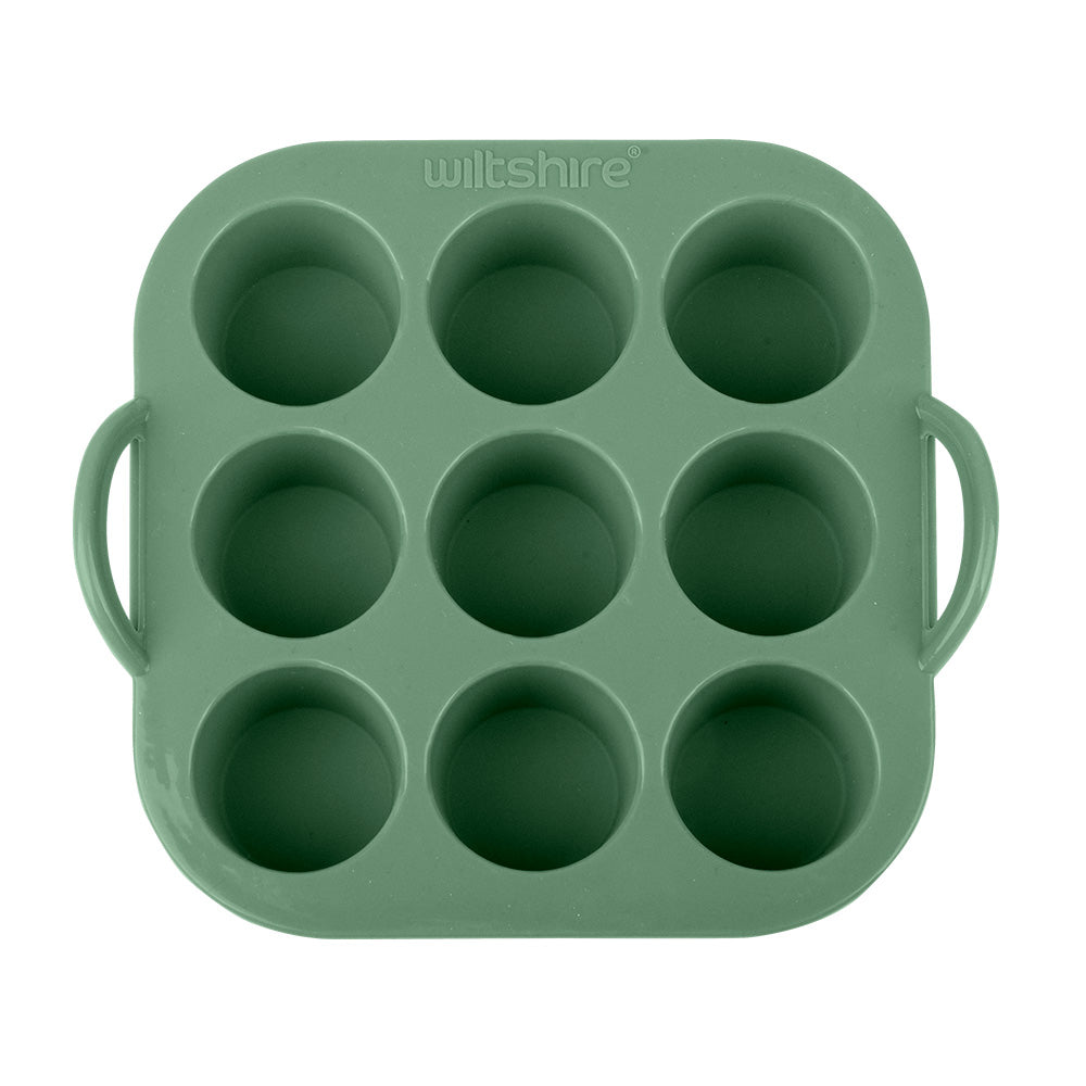 Silicone Air Fryer Mini Muffin Pan 9 Cup