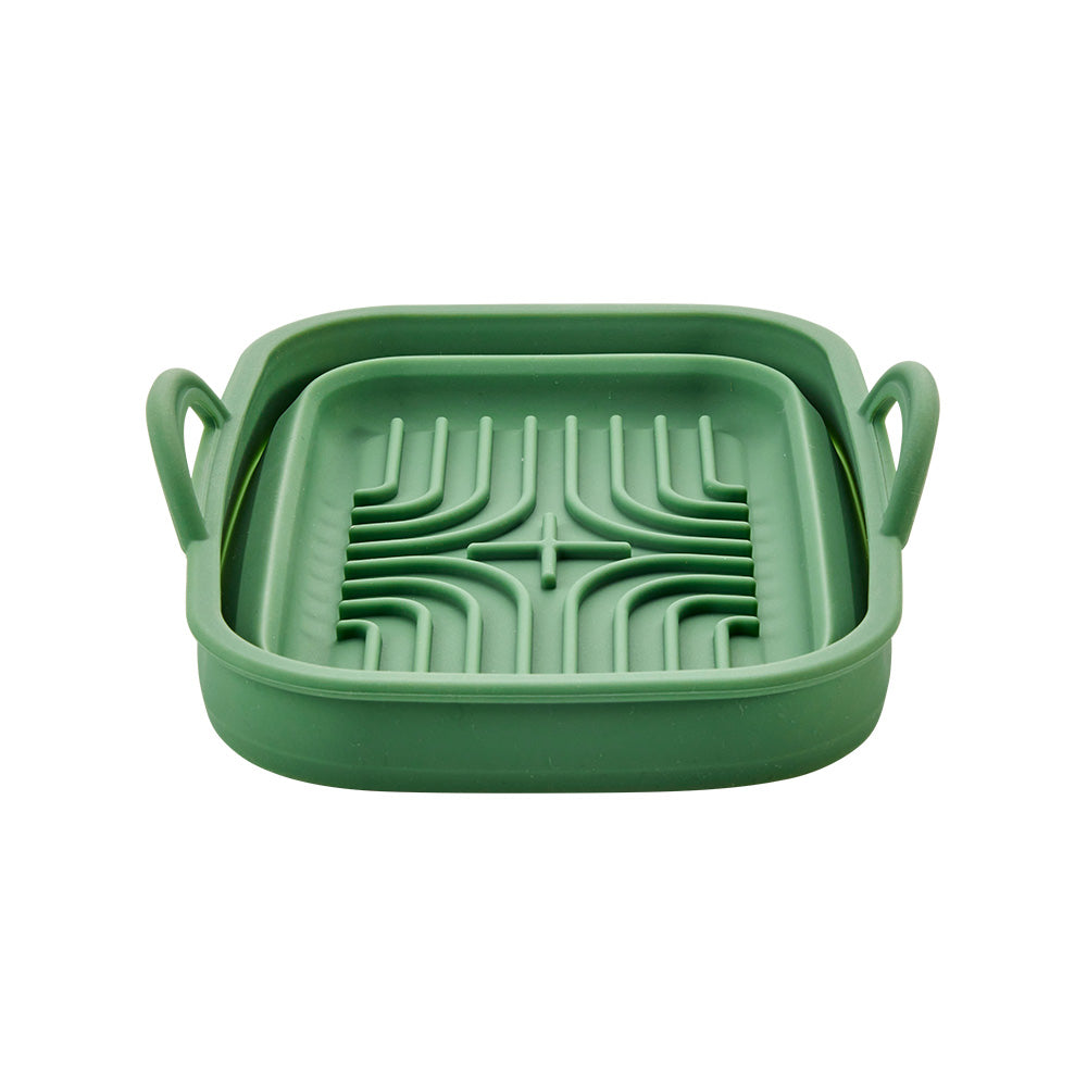 Silicone Air Fryer Rectangular Collapsible Pan