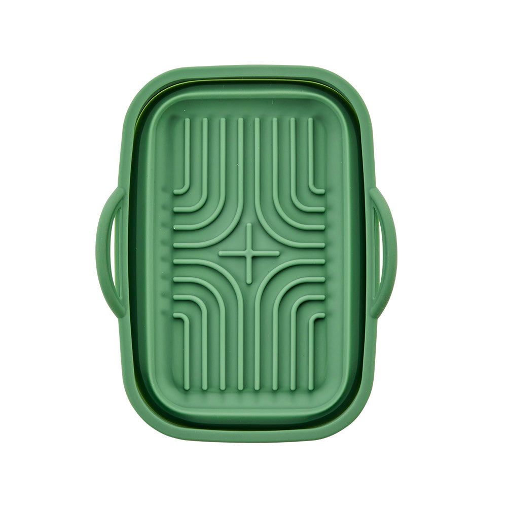 Silicone Air Fryer Rectangular Collapsible Pan