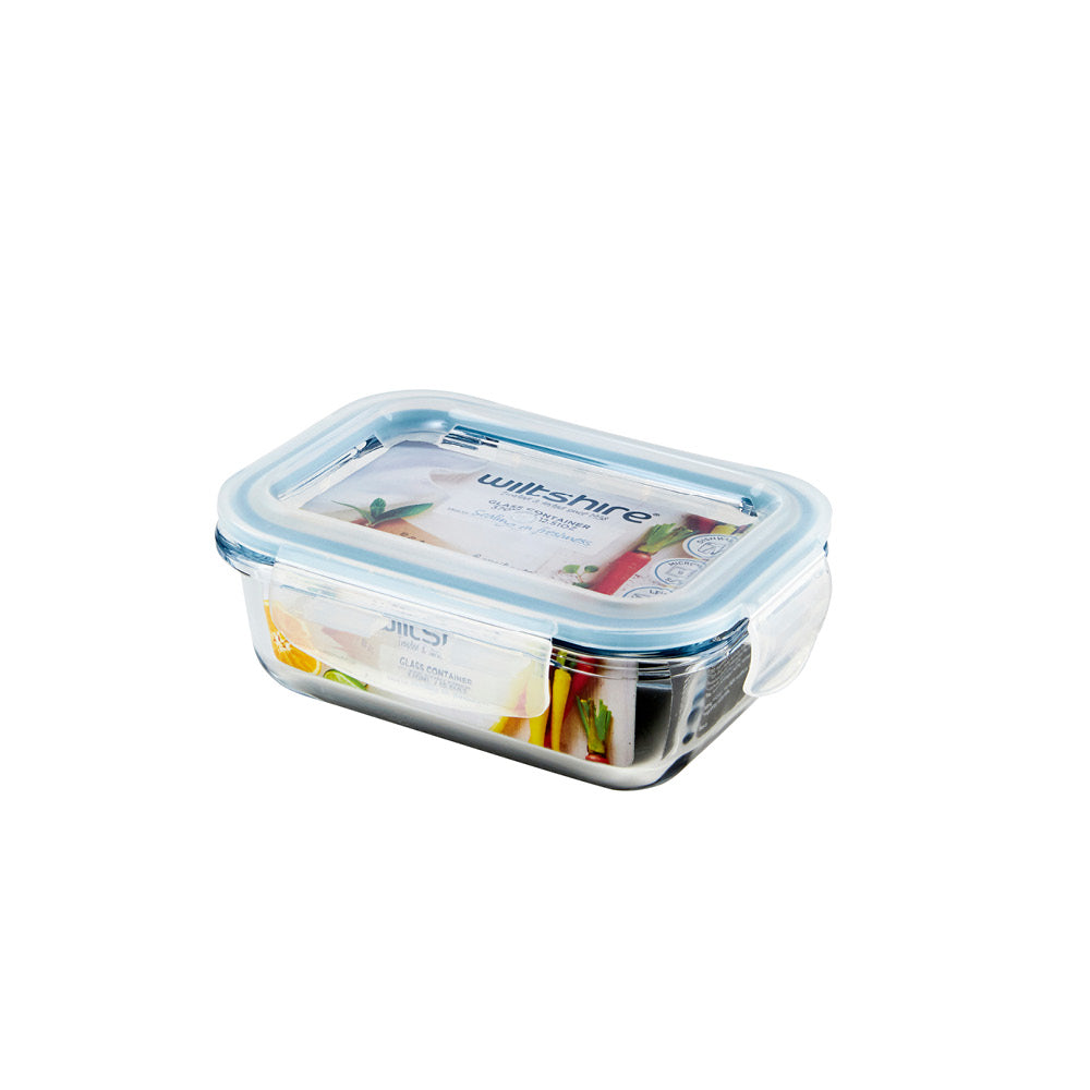 Glass Food Container Rectangle 370ml