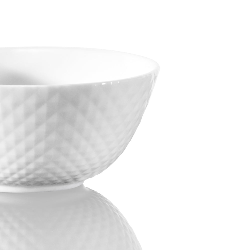 Diamond White Rice Bowl 12cm x 5.5cm
