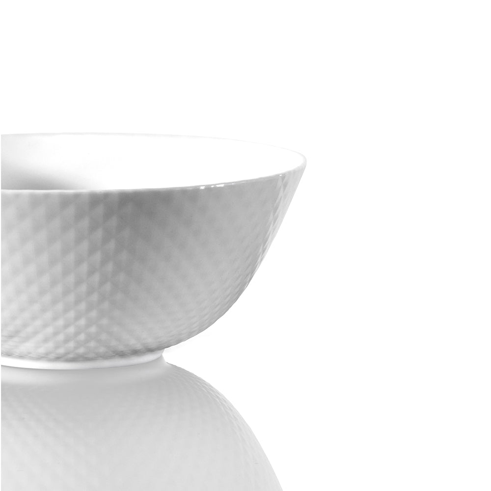 Diamond White Noodle Bowl 18cm x 7.5cm