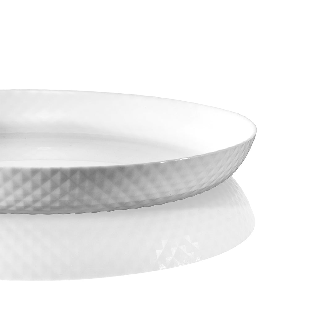 Diamond White Dinner Plate 25cm x 2.9cm