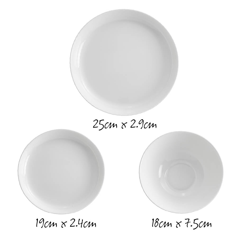 Diamond White 12 Piece Dinner Set