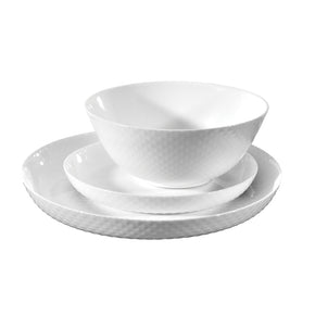 Diamond White 12 Piece Dinner Set