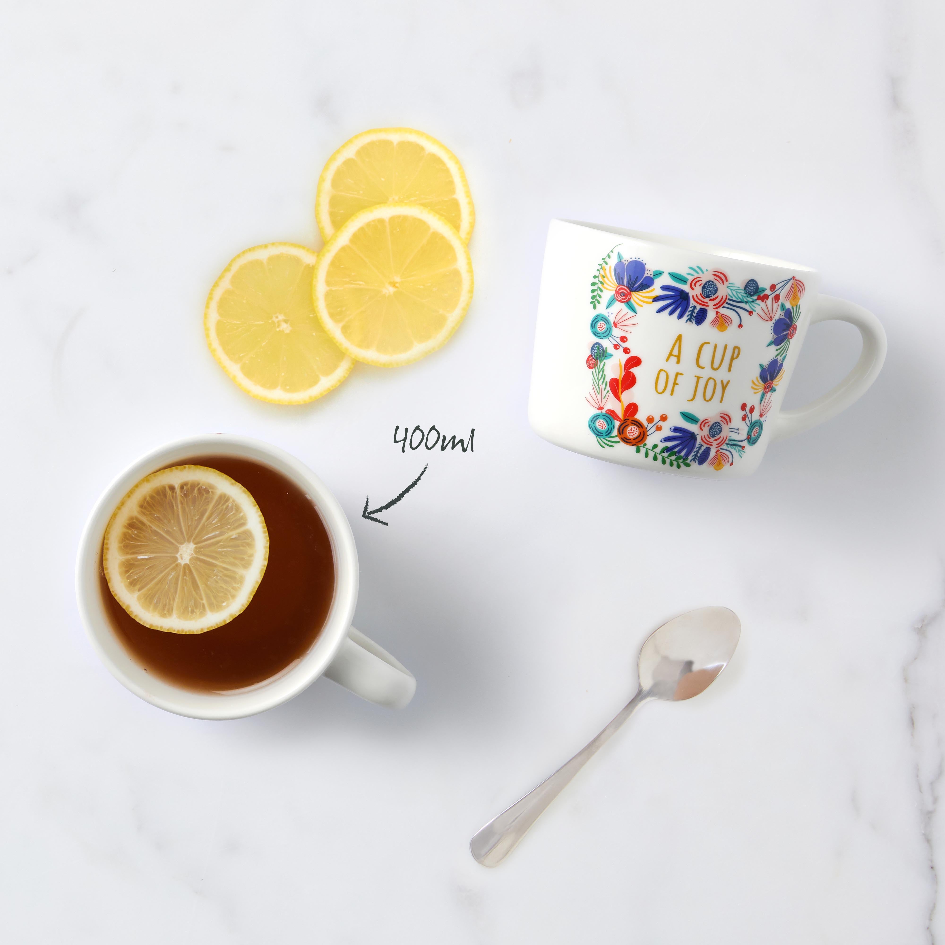 'A Cup Of Joy' Printed Mug 400ml