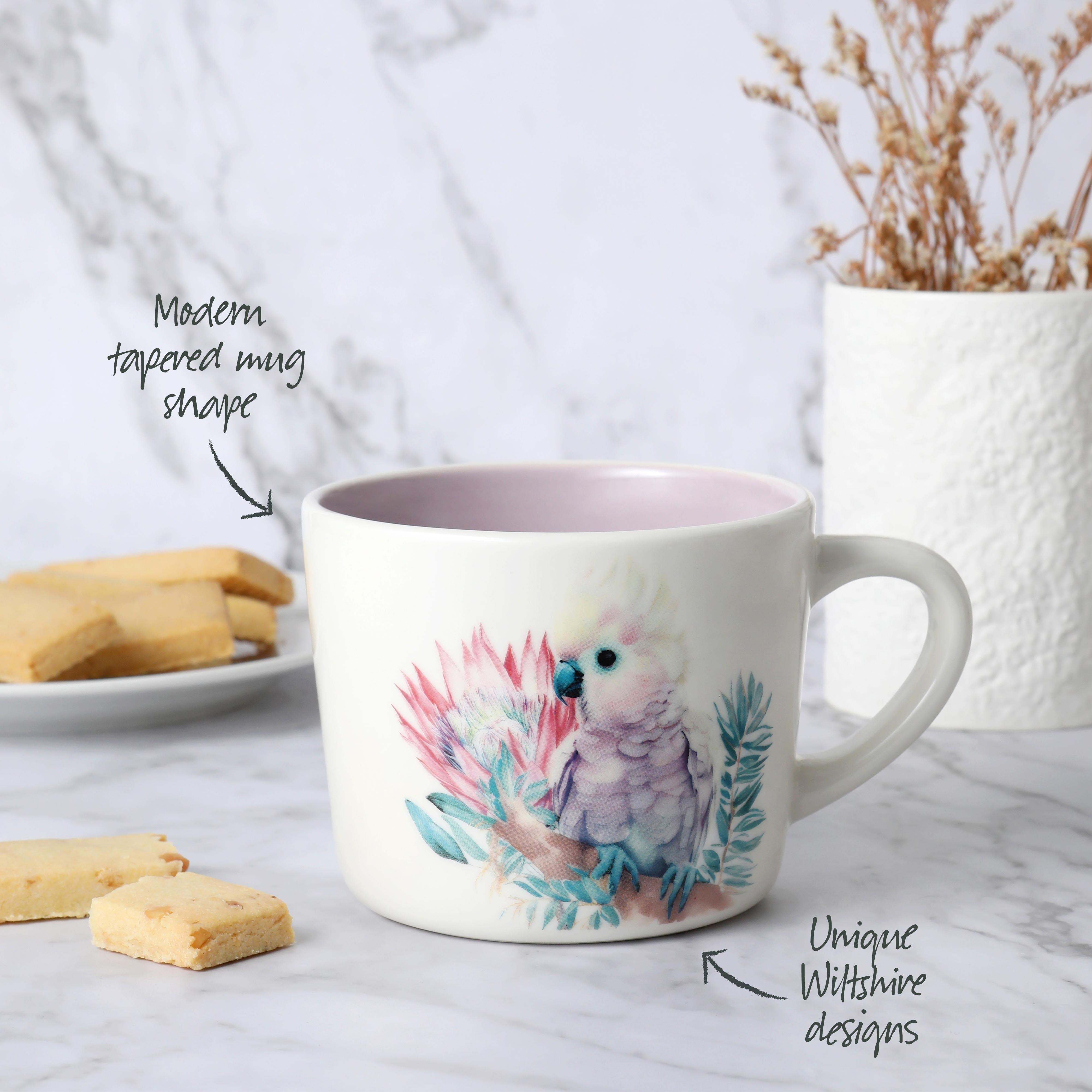 'Purple Cockatoo' Printed Mug 400ml