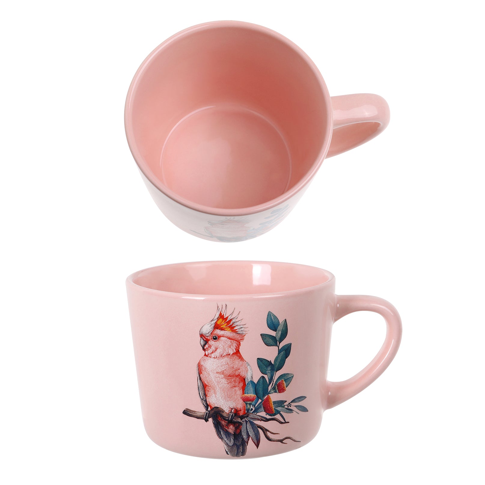'Pink Cockatoo' Printed Mug 400ml