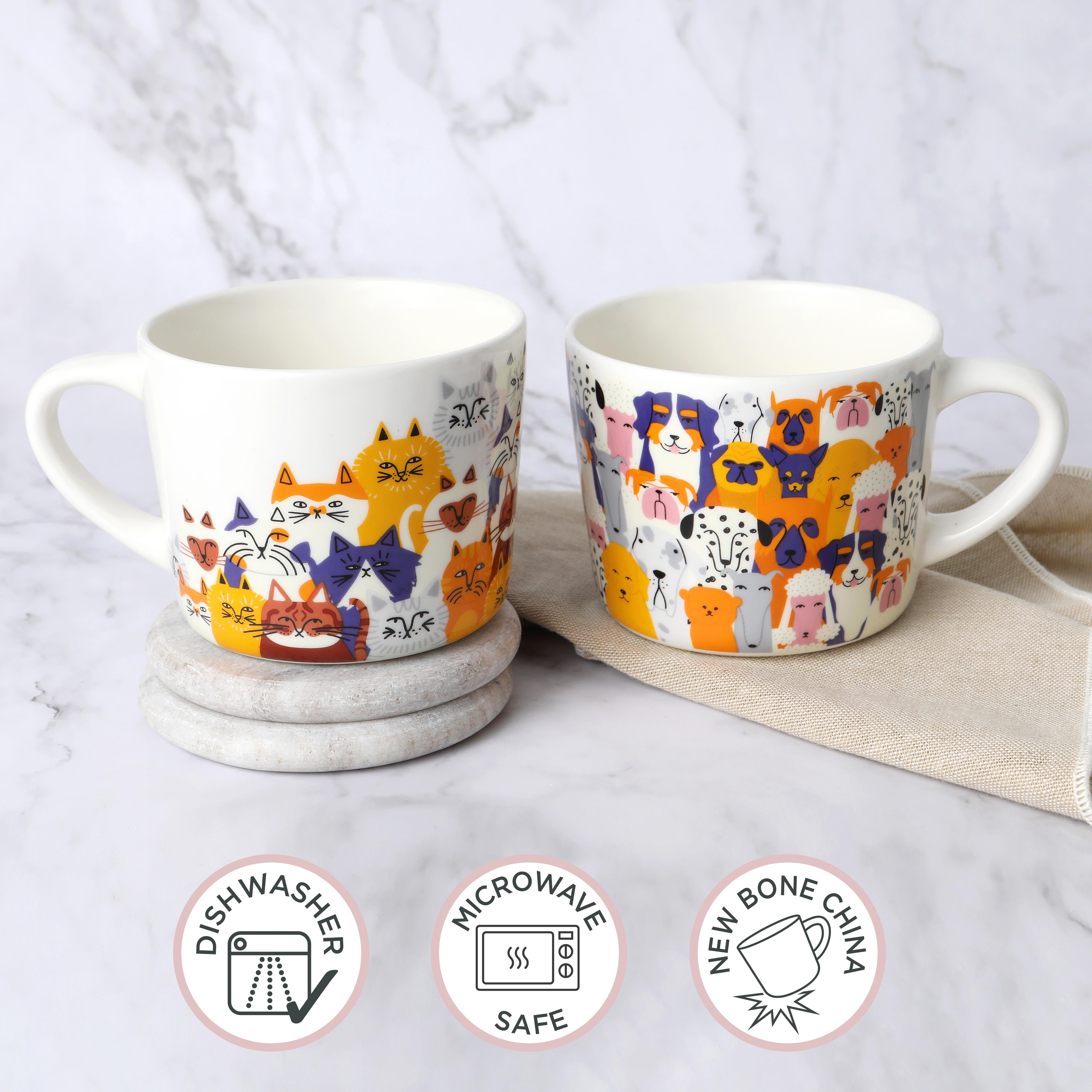 'Clowder Of Cats' Printed Mug 400ml